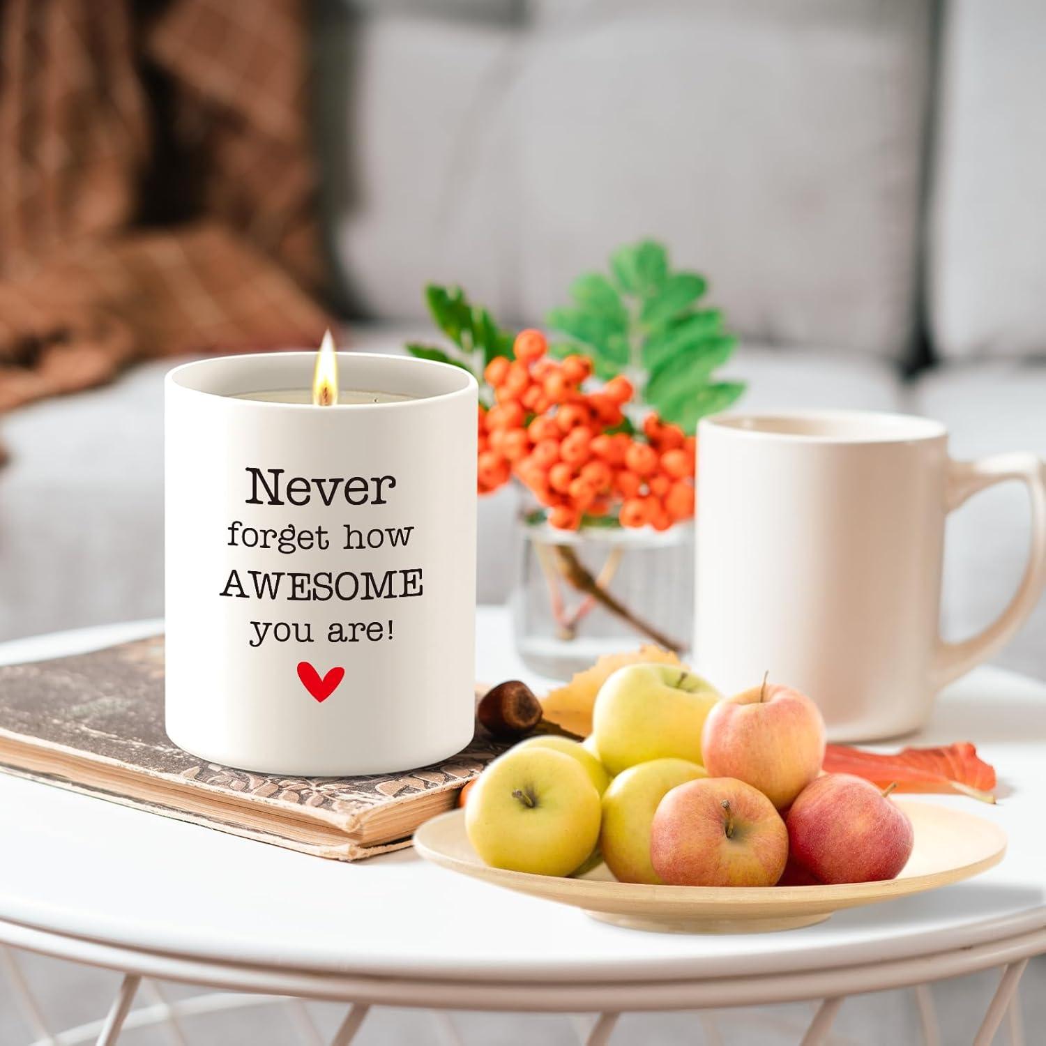 Vela Aromática de Soja 10oz NEVERNERVE Eres Asombrosa