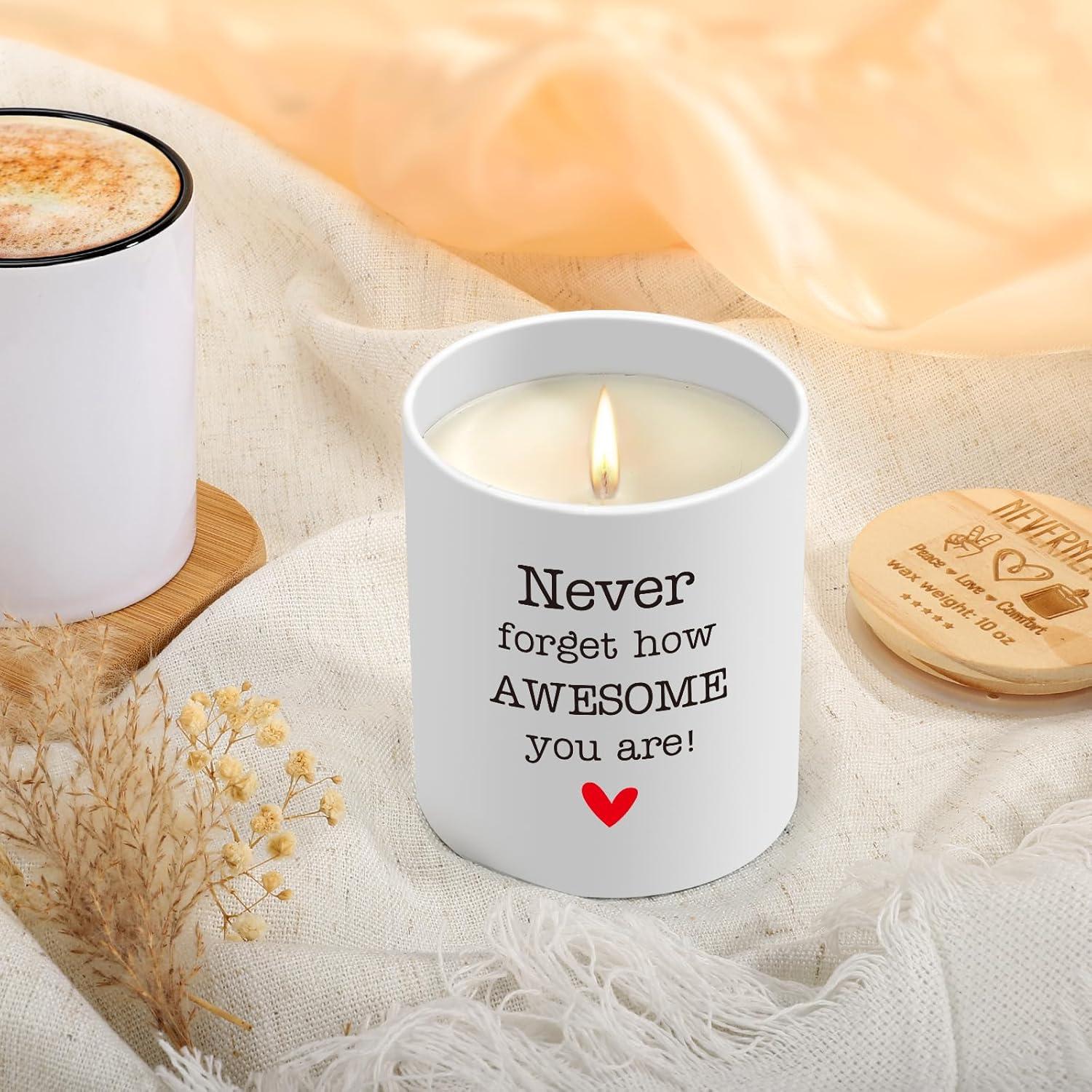 Vela Aromática de Soja 10oz NEVERNERVE Eres Asombrosa