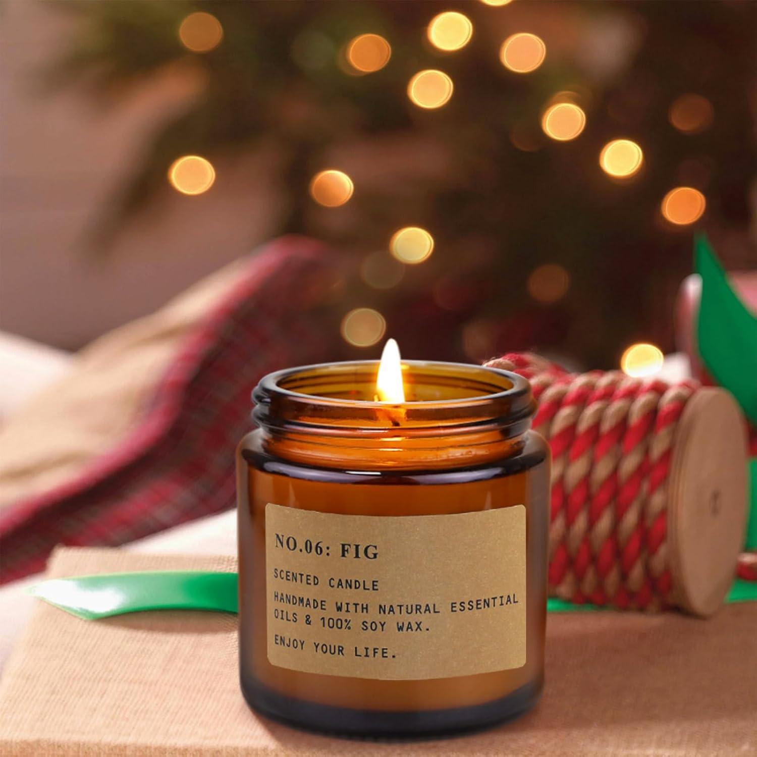 Set de 8 Velas Aromáticas Feibao en Tarro Ámbar 0.10 kg