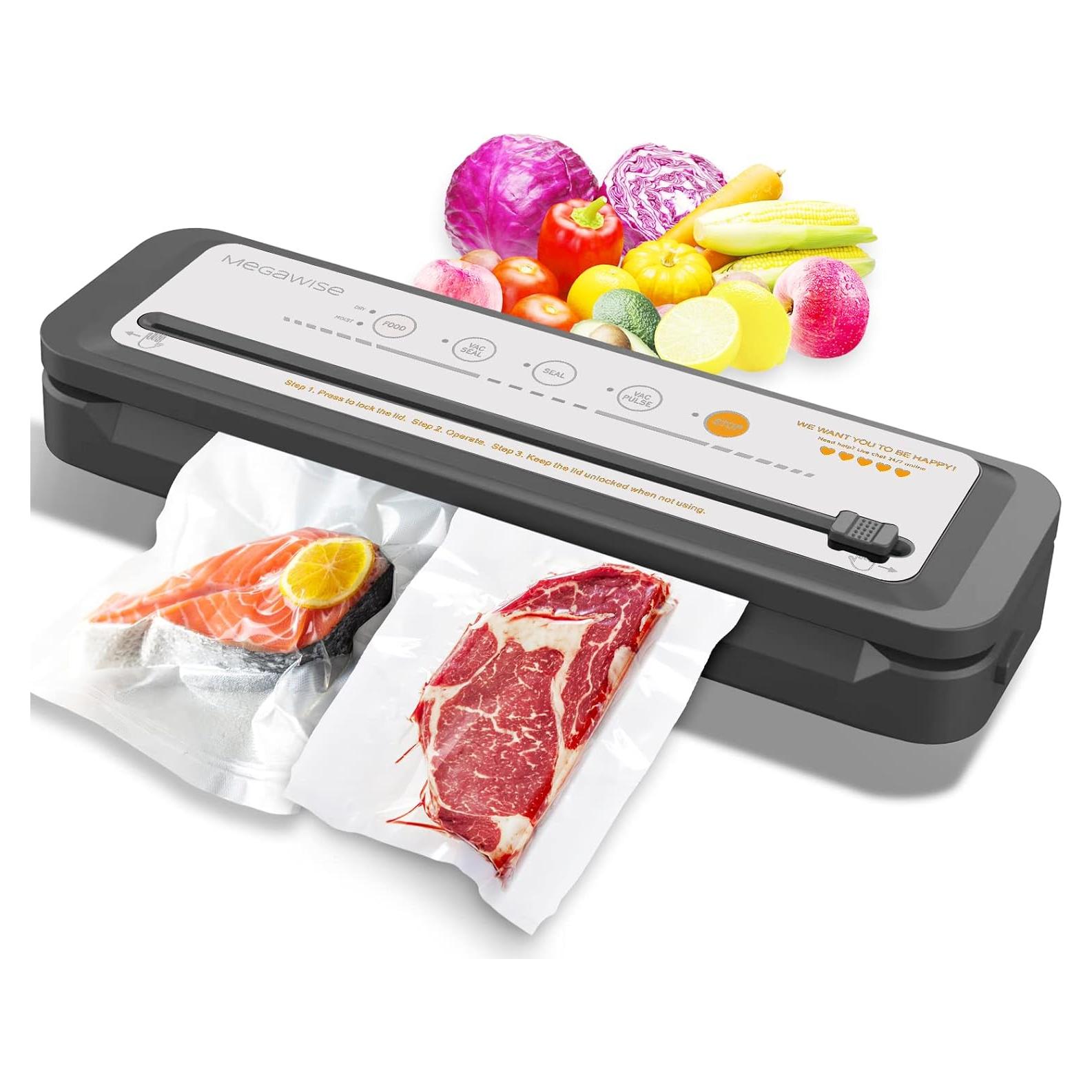 Sellador de Vacío MegaWise VS662I Plata 110W Automático