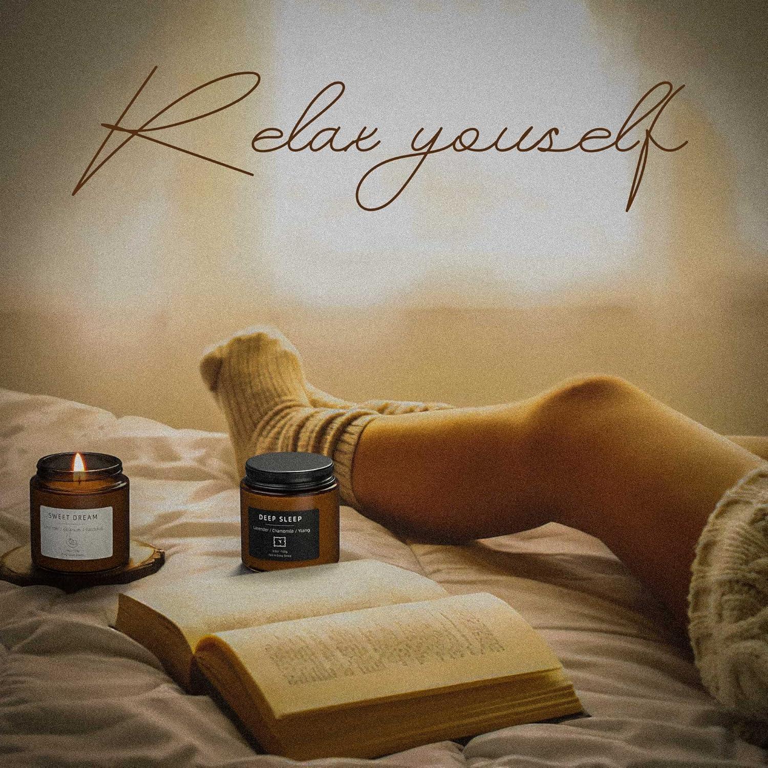 Set de Velas Aromáticas BOYUJK para Aliviar Estrés 60h