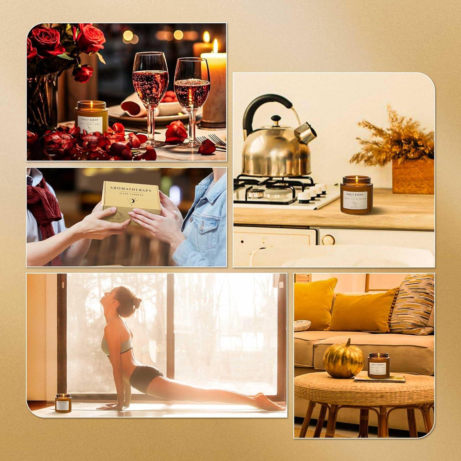 Set de Velas Aromáticas BOYUJK para Aliviar Estrés 60h