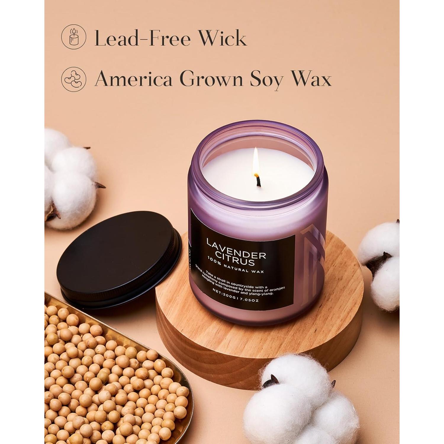 Vela Aromática M&SENSE de Cítricos y Lavanda 199g