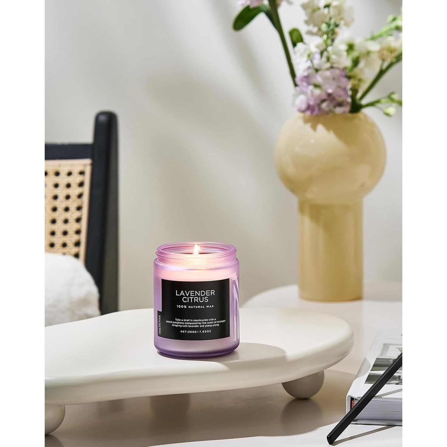 Vela Aromática M&SENSE de Cítricos y Lavanda 199g