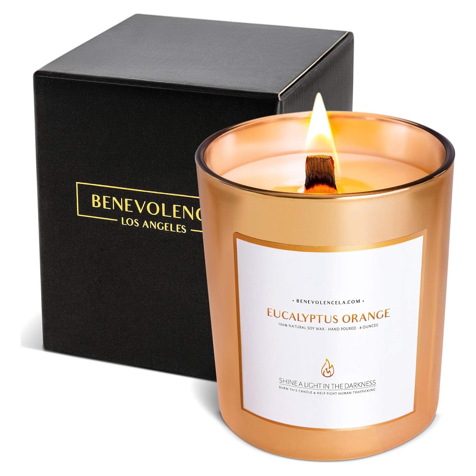 Vela Aromática de Soya Benevolence LA Eucalipto Naranja 226g