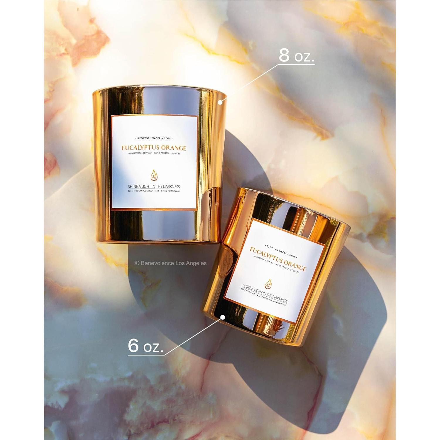 Vela Aromática de Soya Benevolence LA Eucalipto Naranja 226g