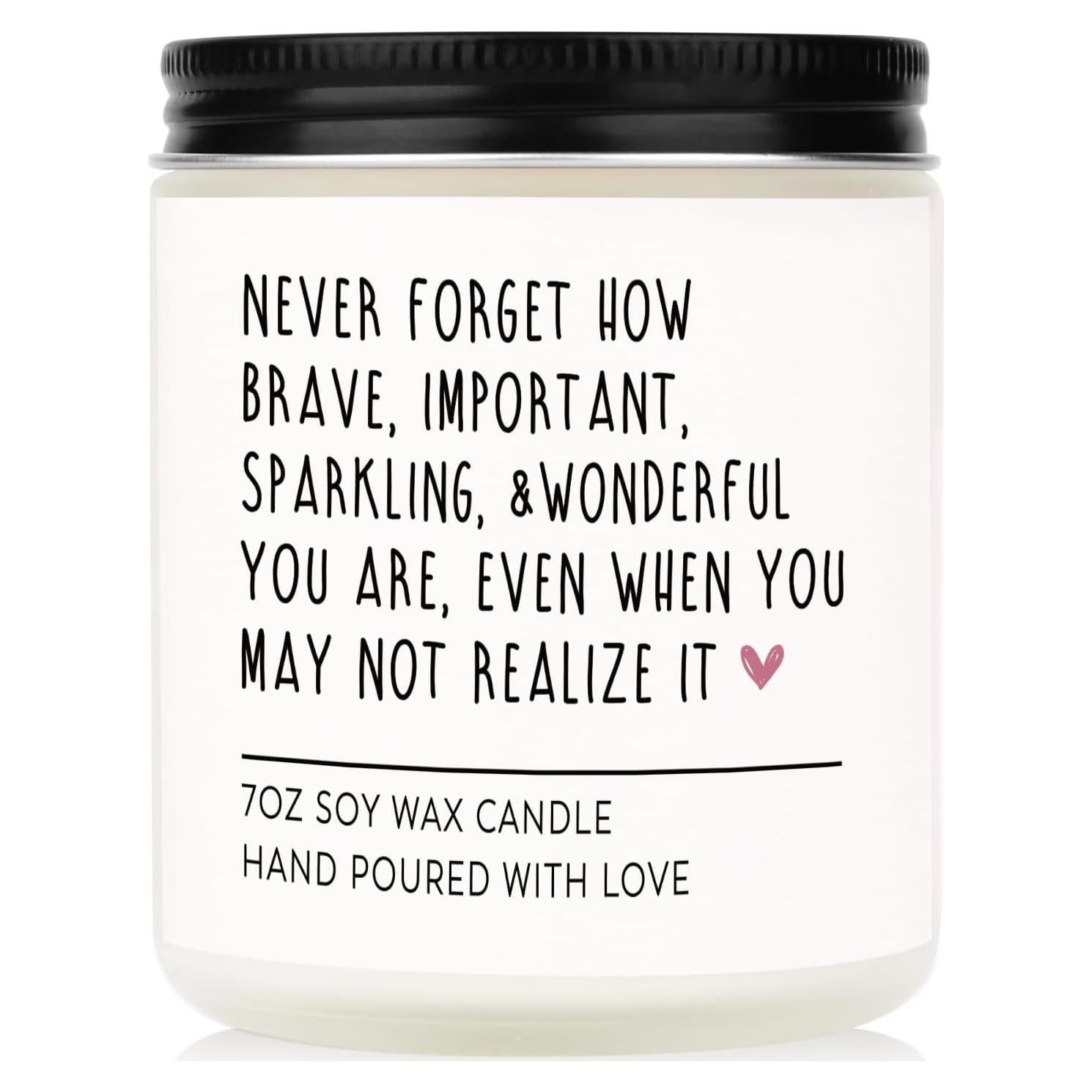 Vela Aromática YKXY de Soja 200g con Mensaje Inspirador