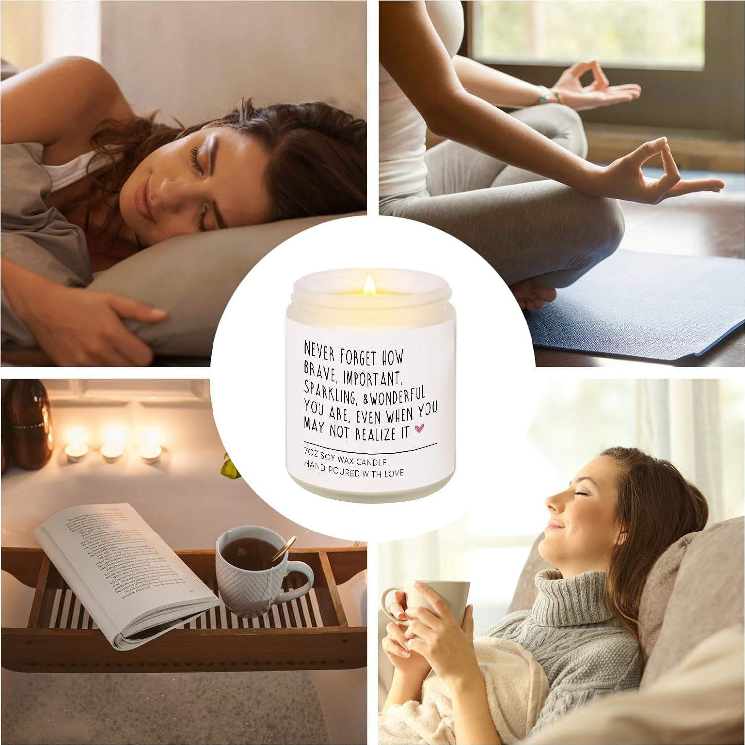 Vela Aromática YKXY de Soja 200g con Mensaje Inspirador