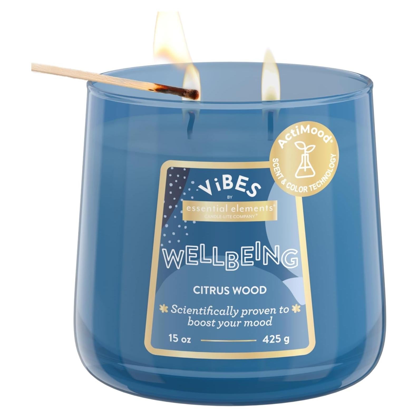 Vela Aromática Candle-Lite 15 oz 2 Mechas Bienestar