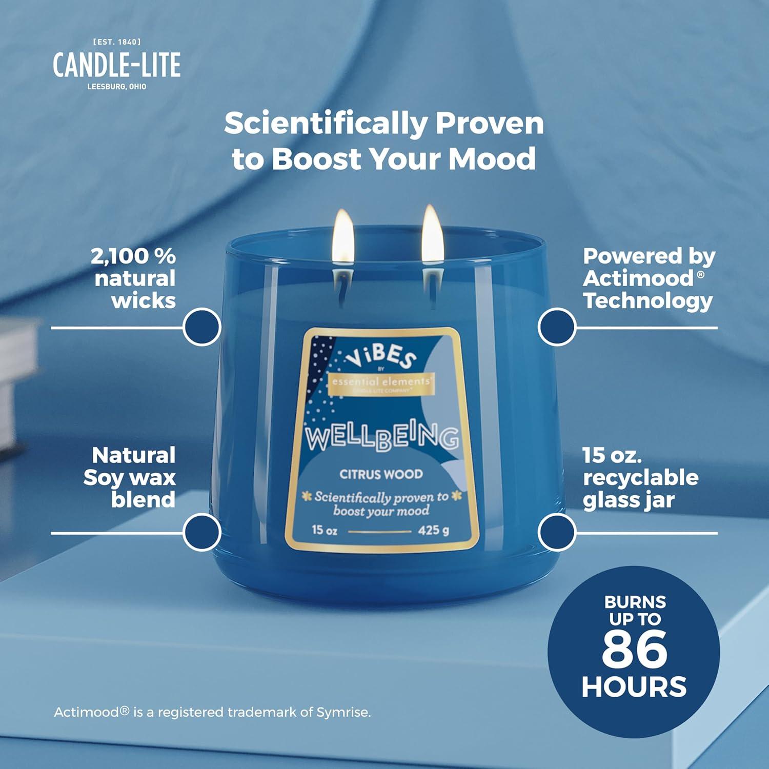 Vela Aromática Candle-Lite 15 oz 2 Mechas Bienestar