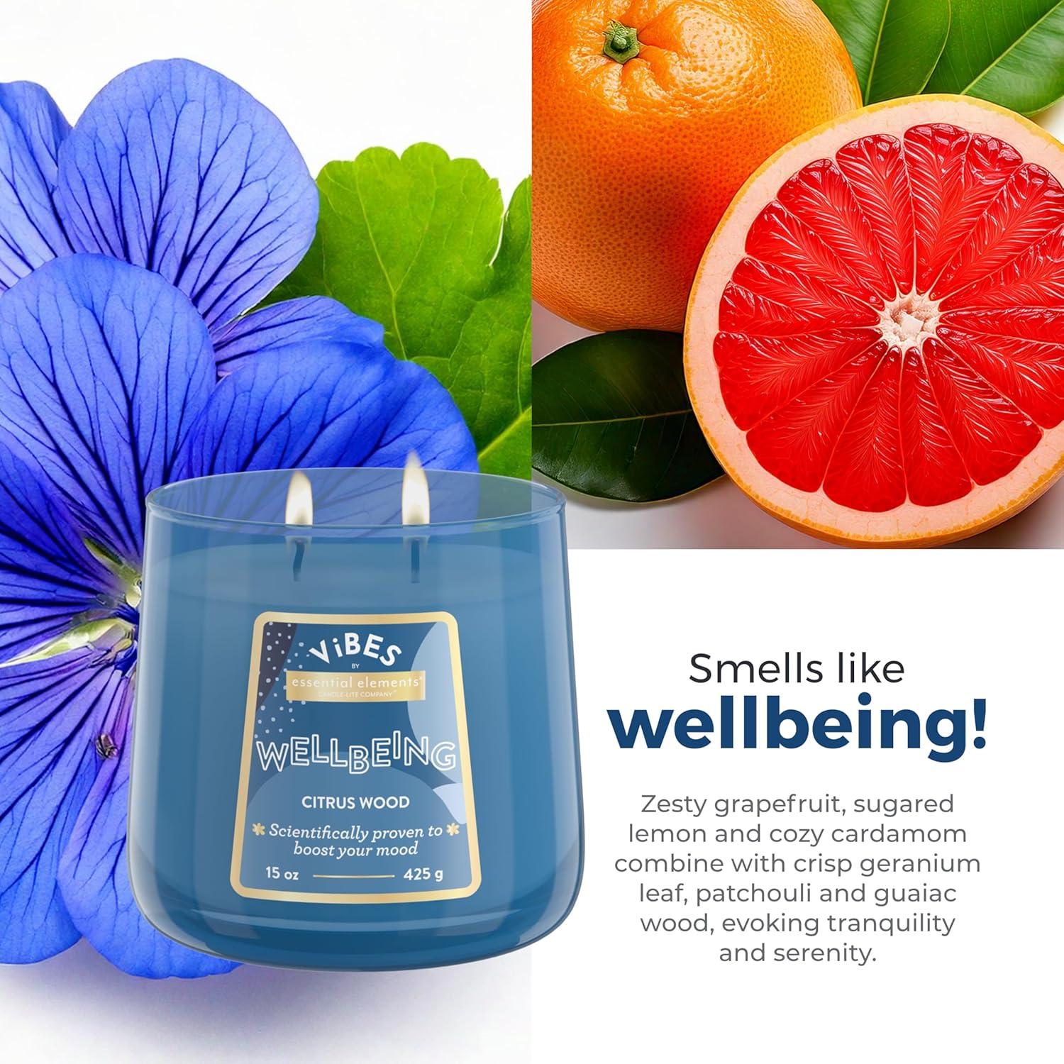 Vela Aromática Candle-Lite 15 oz 2 Mechas Bienestar