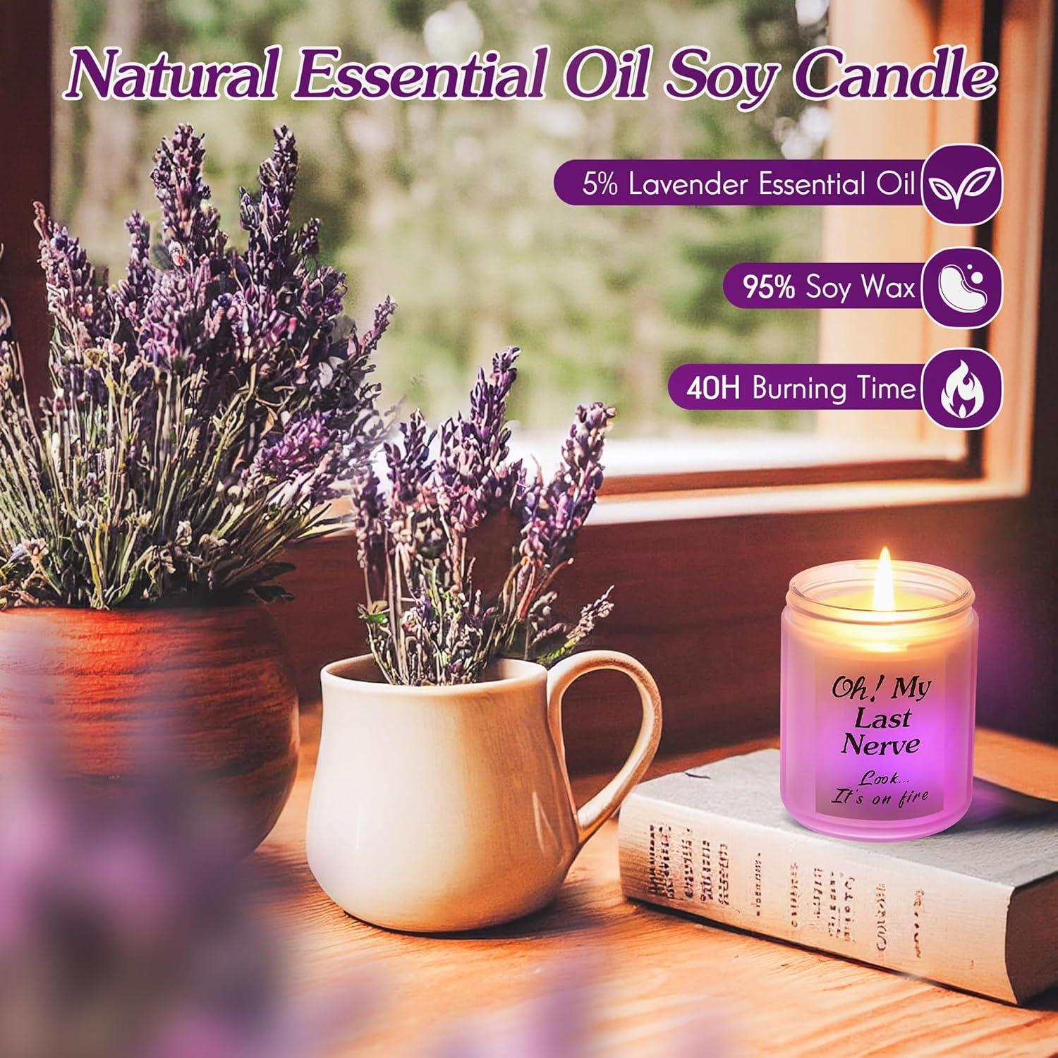 Vela Aromática de Lavanda LED ElectricWise - 7,11x8,89 cm