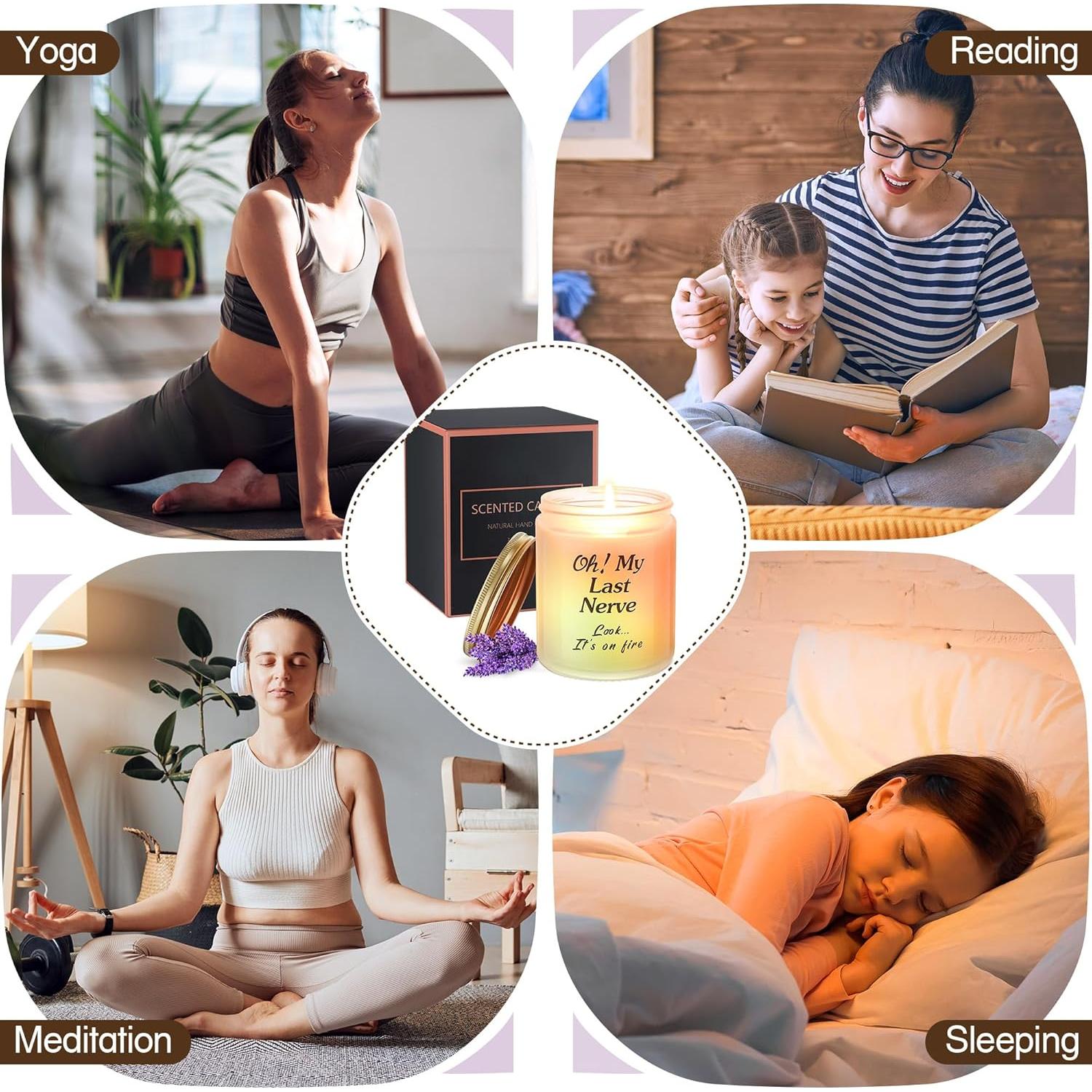 Vela Aromática de Lavanda LED ElectricWise - 7,11x8,89 cm