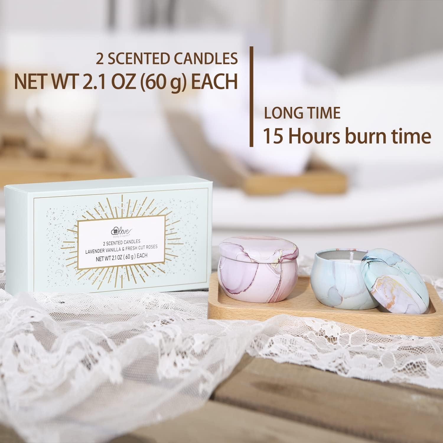 Juego de Velas Aromáticas BODY & EARTH 2 Tarros 59g