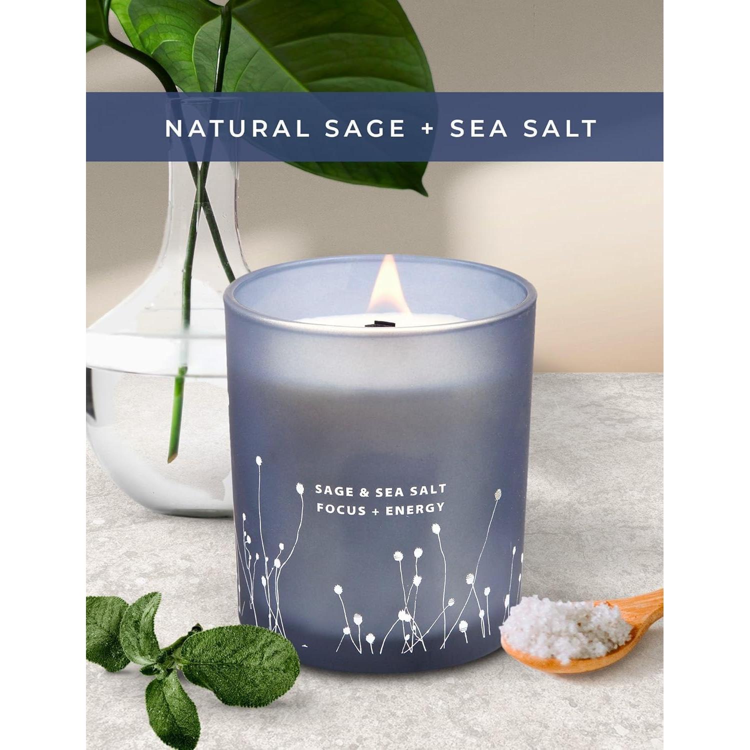 Vela Aromática GIFTAWAY Sal Marina y Salvia 300g