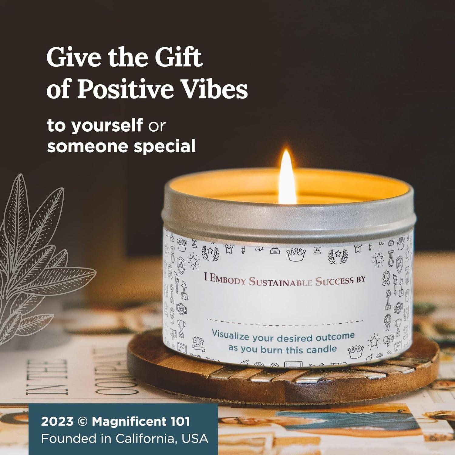 Vela Aromática Magnífica 101 - Cera de Soja 170g - 35h