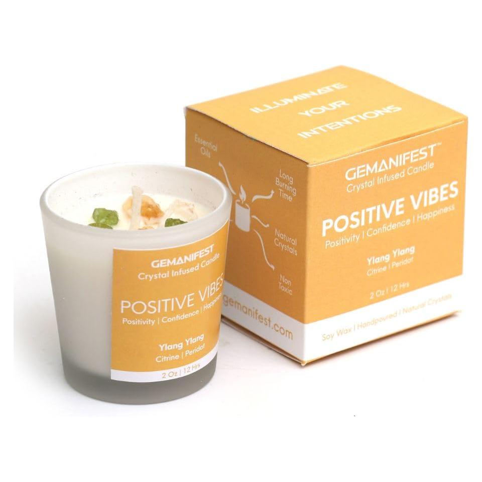 Vela de Manifestación Ylang Ylang con Cristales 190g