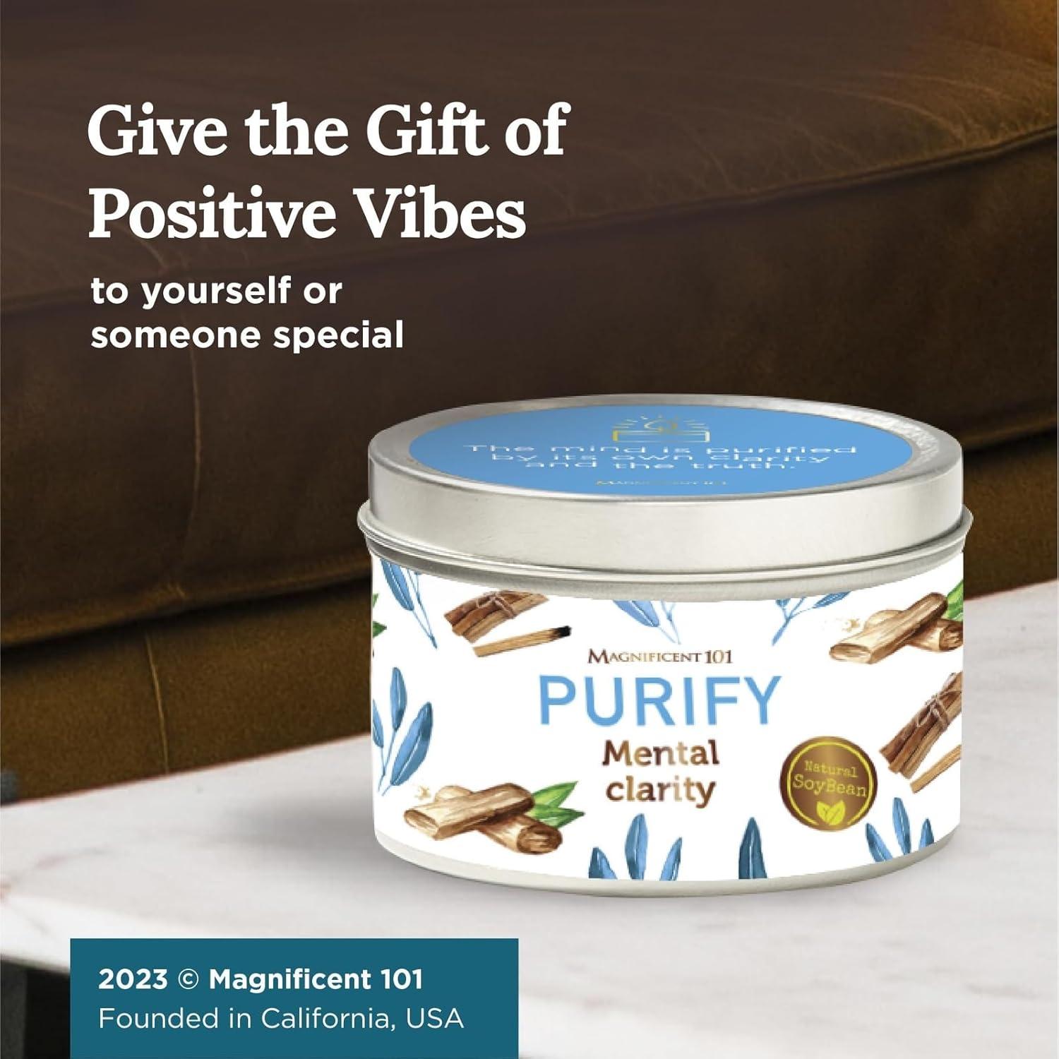 Vela Aromática Magnífico 101 170g Cera de Soja 35h Quema