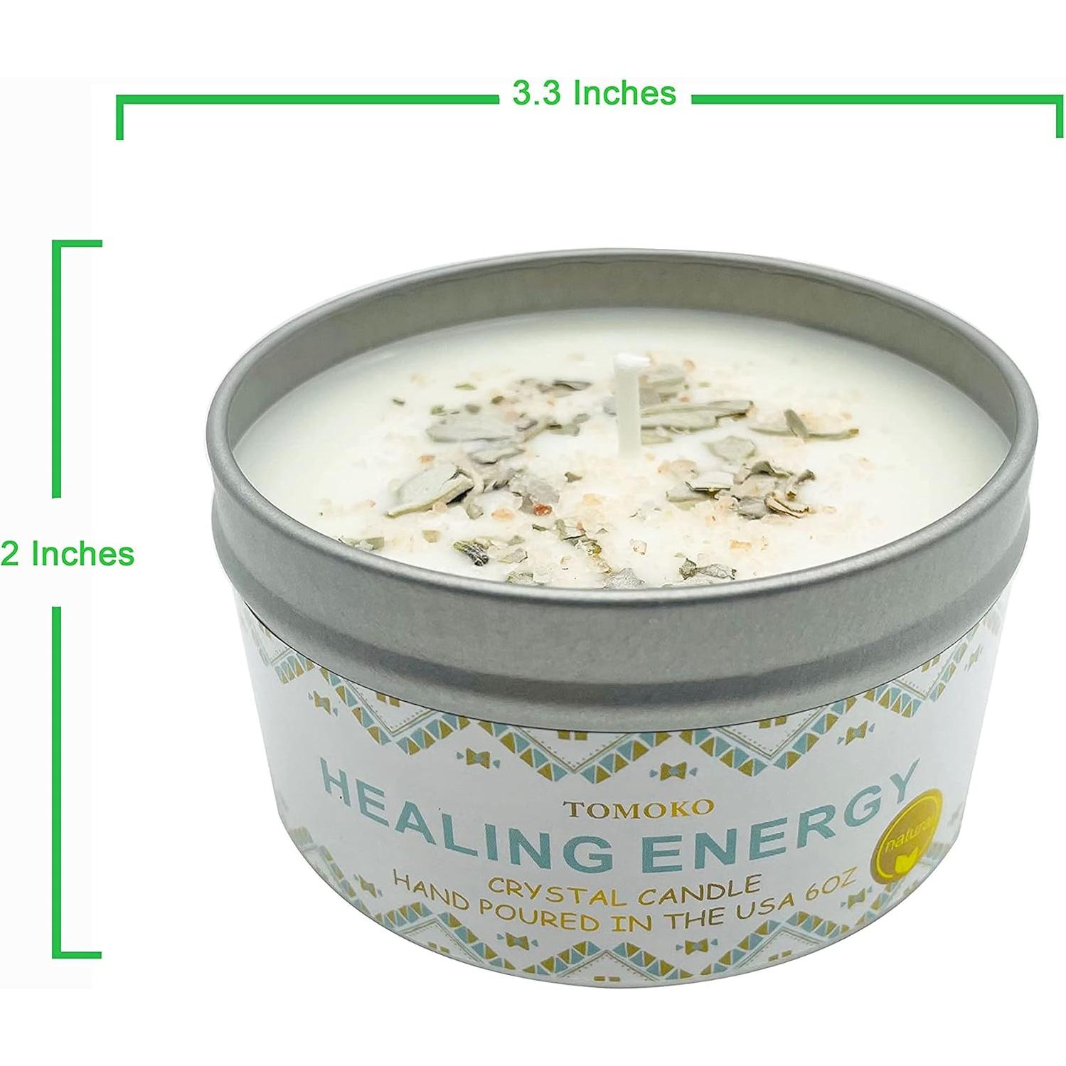 Vela de Soja Natural TOMOKO 170g con Salvia y Aceites Esenciales