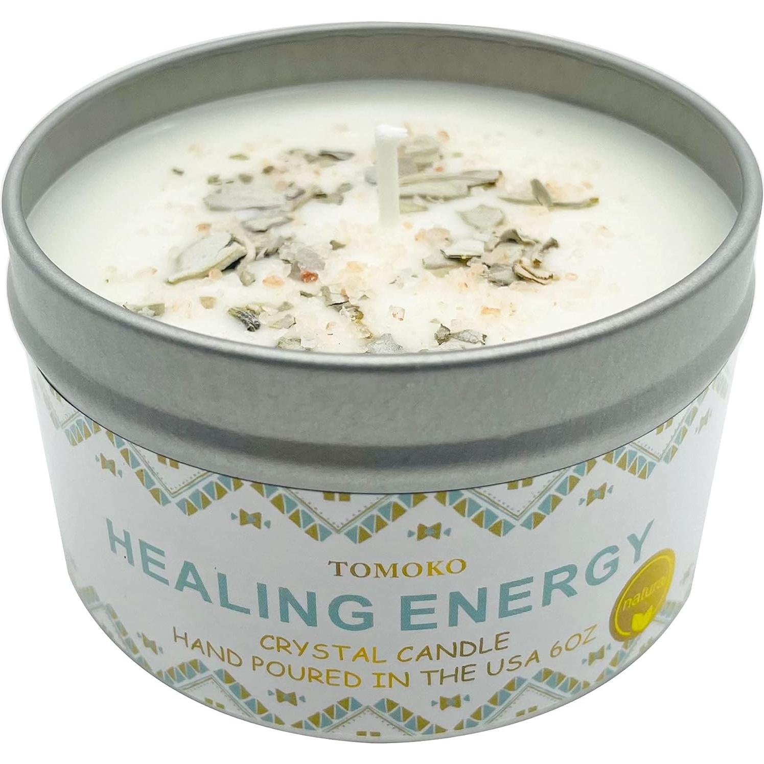 Vela de Soja Natural TOMOKO 170g con Salvia y Aceites Esenciales