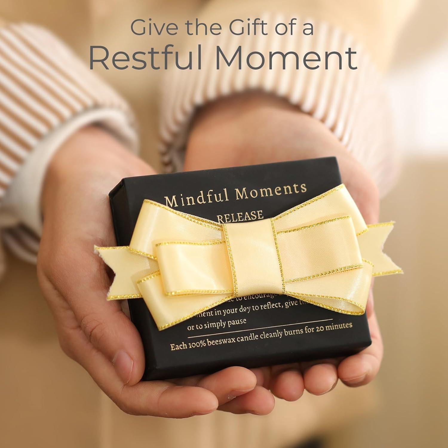 Juego de Velas de Meditación Michael Grace 12 Mini Cera Abeja