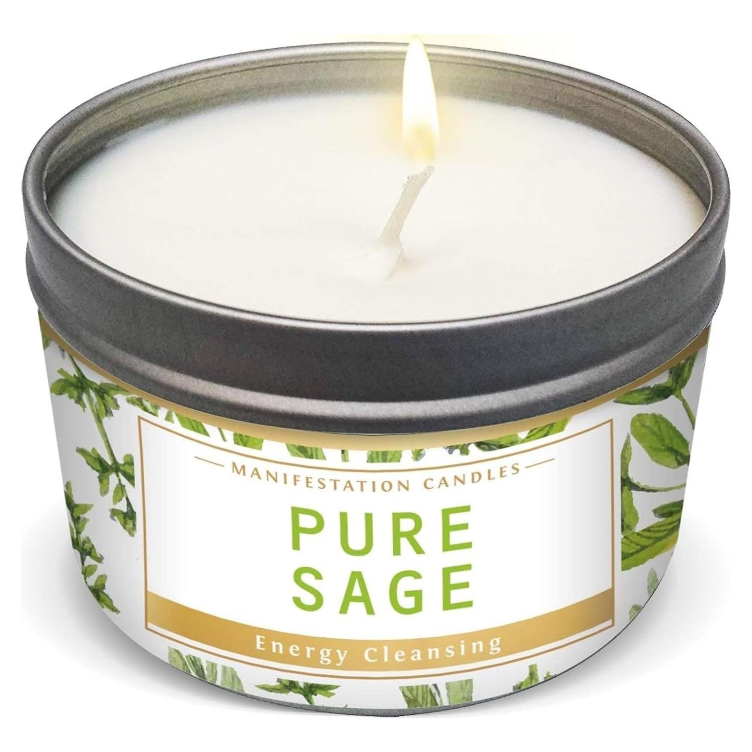 Vela de Limpieza Energética Salvia Pura Magnífico 101 170g