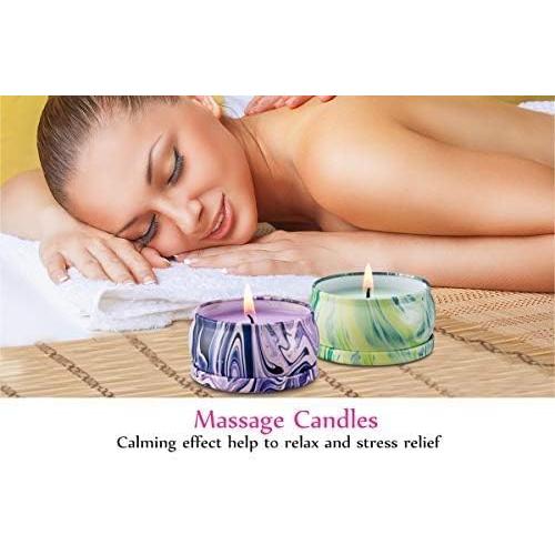 Juego de 4 Velas Aromáticas HITHYS Cera de Soja 70g