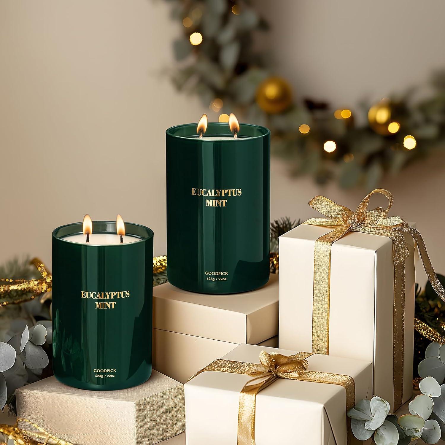 Vela Aromática Goodpick Eucalipto y Menta 22oz 120 Horas