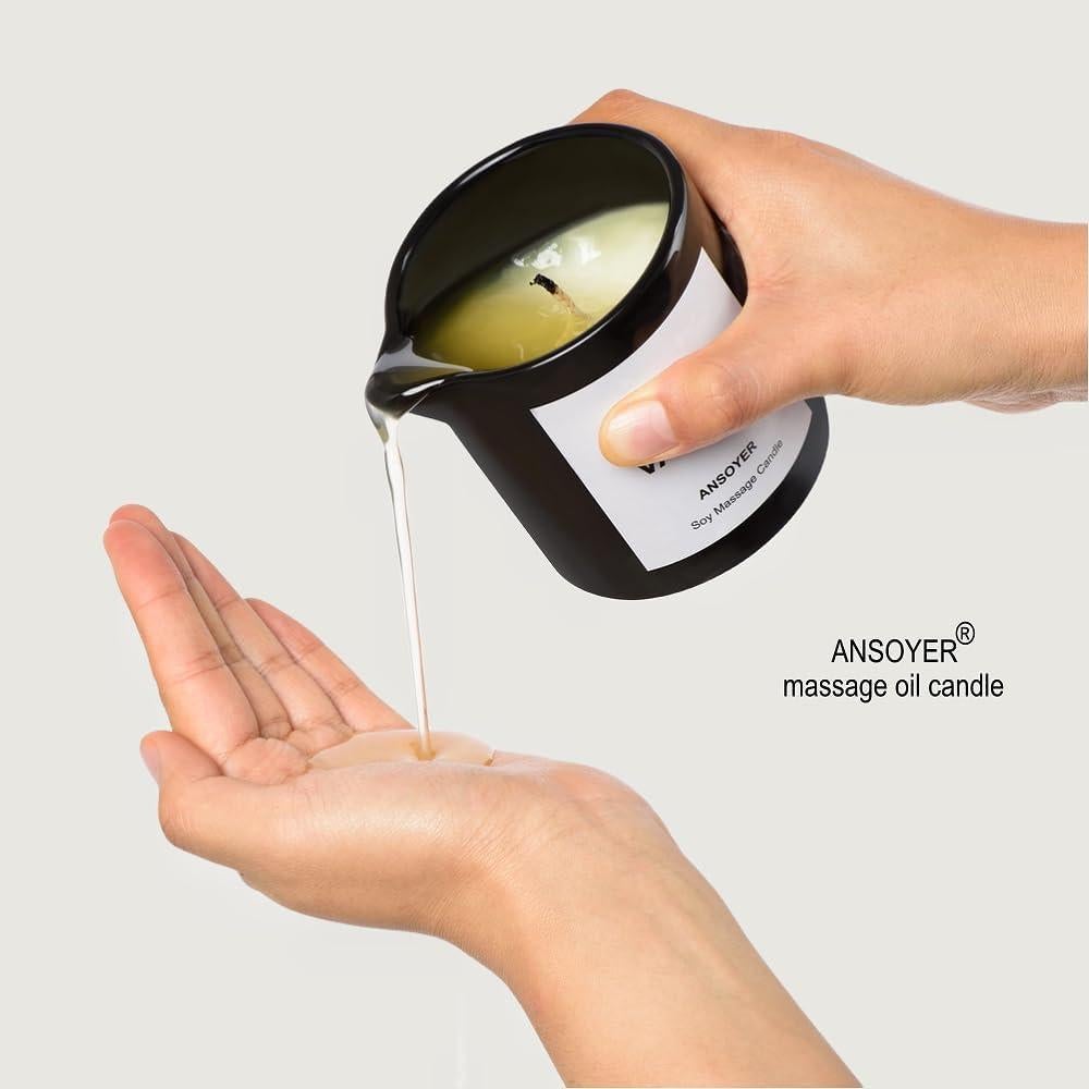 Vela de Aceite de Masaje ANSOYER Vainilla Clásica 230g