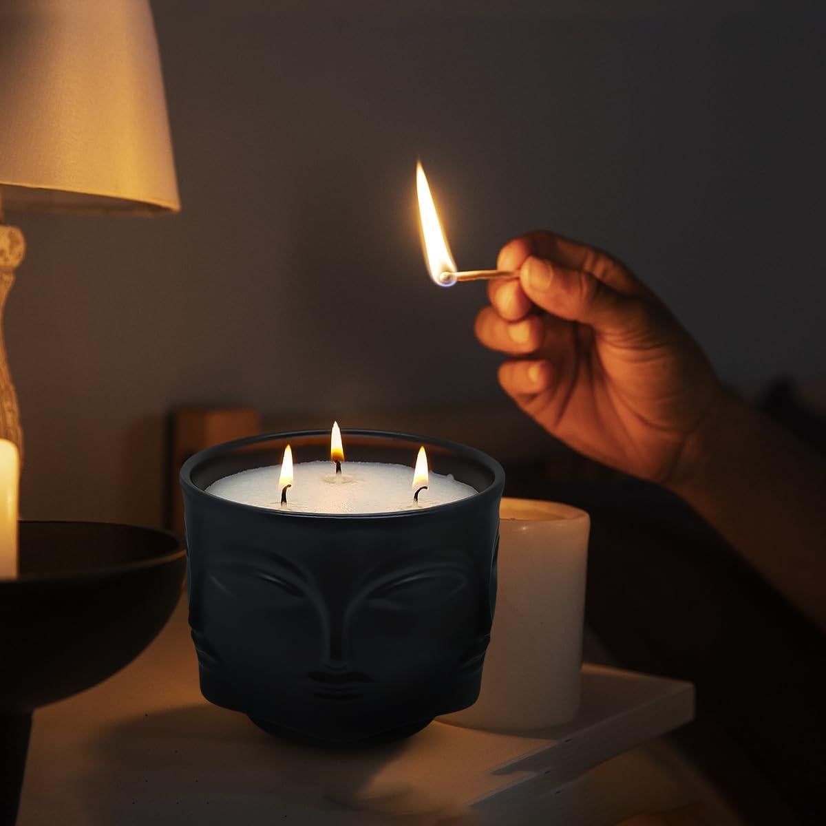 Vela Aromaterapia Eucalipto Romero DEYIR 20 oz Buda