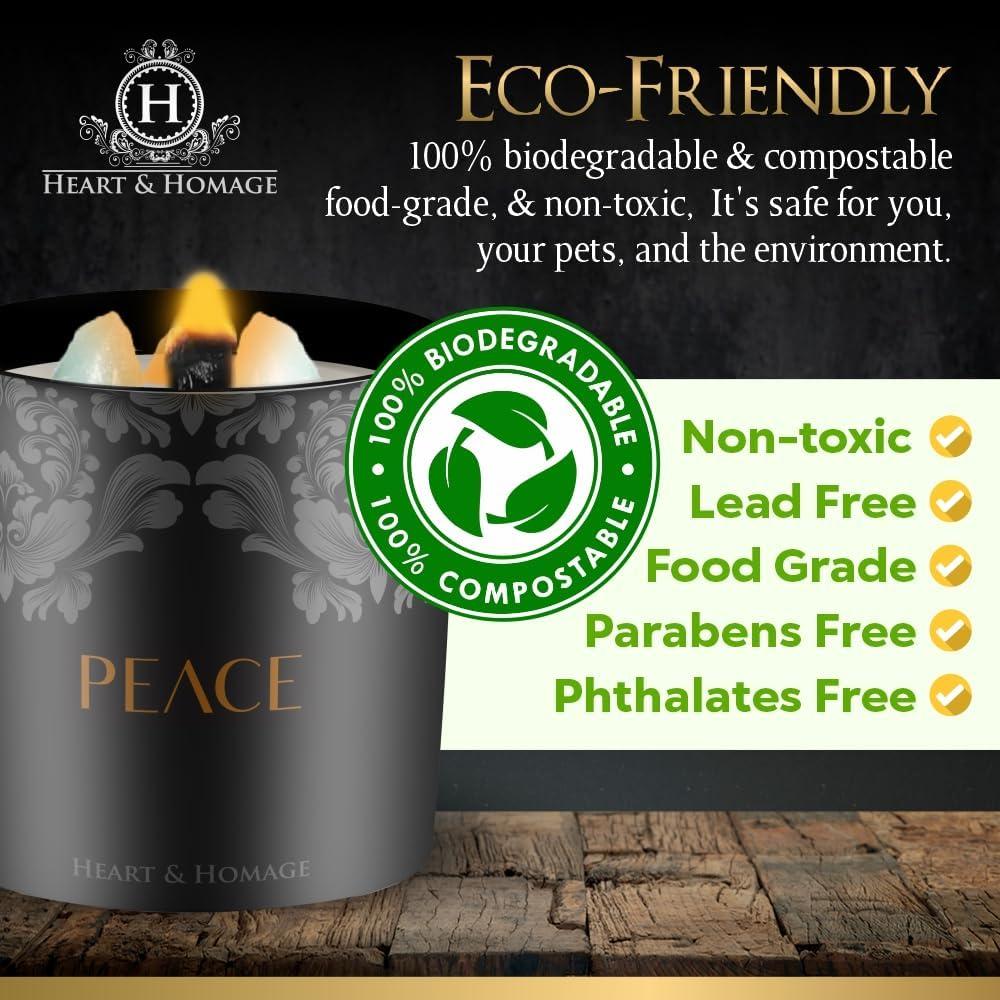 Vela de Meditación Natural Corazón y Homenaje Sándalo 230g