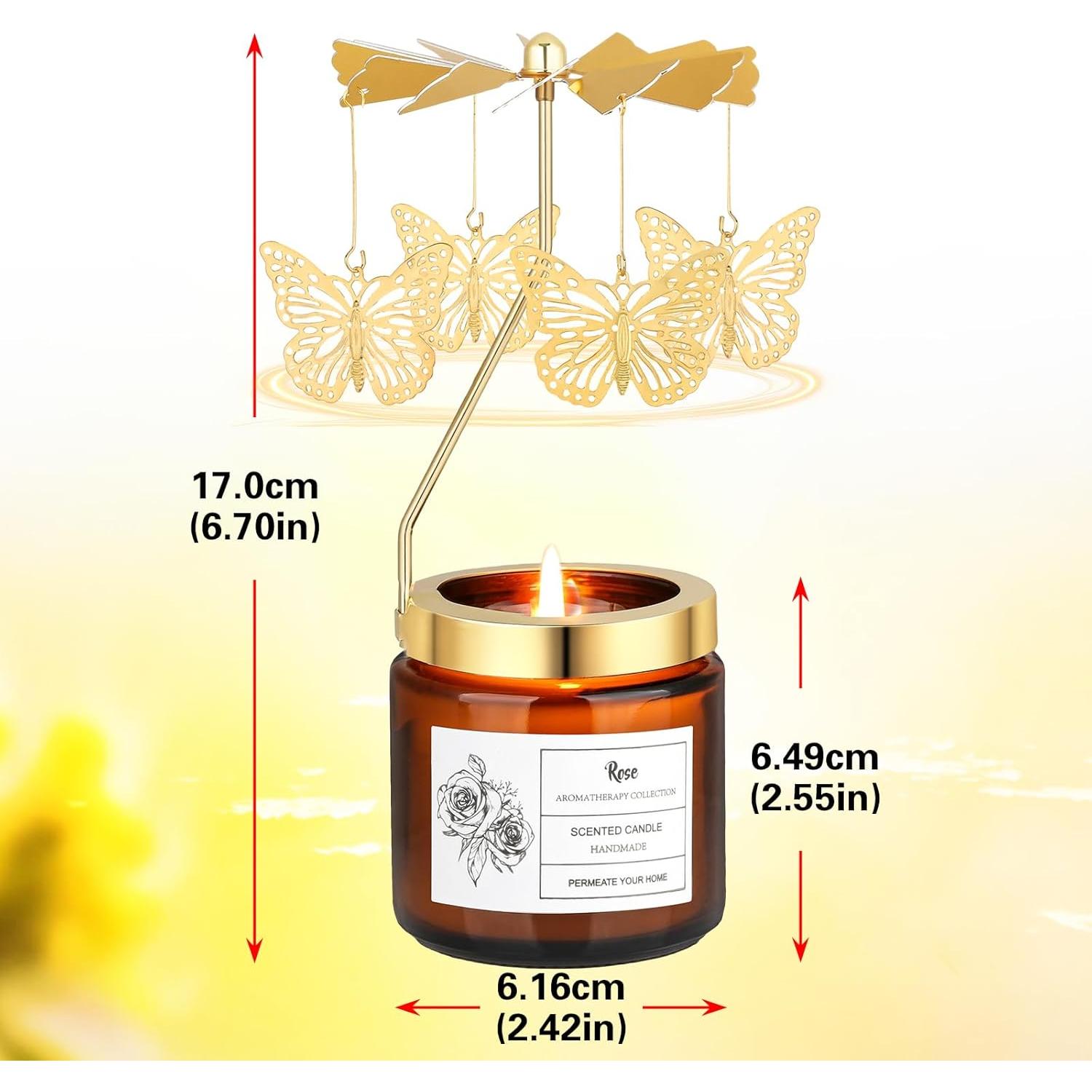 Vela Aromática Rotativa Cecanndila Mariposa 11x8cm