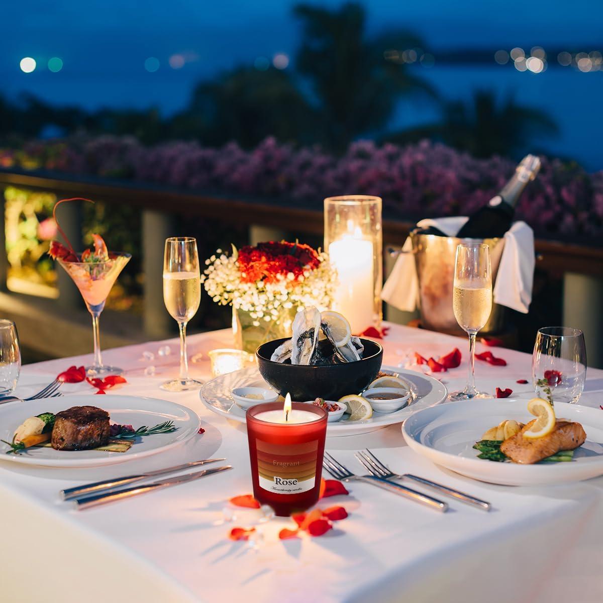 Juego de Velas Aromáticas 3 Piezas YOSICIL Cera Soja