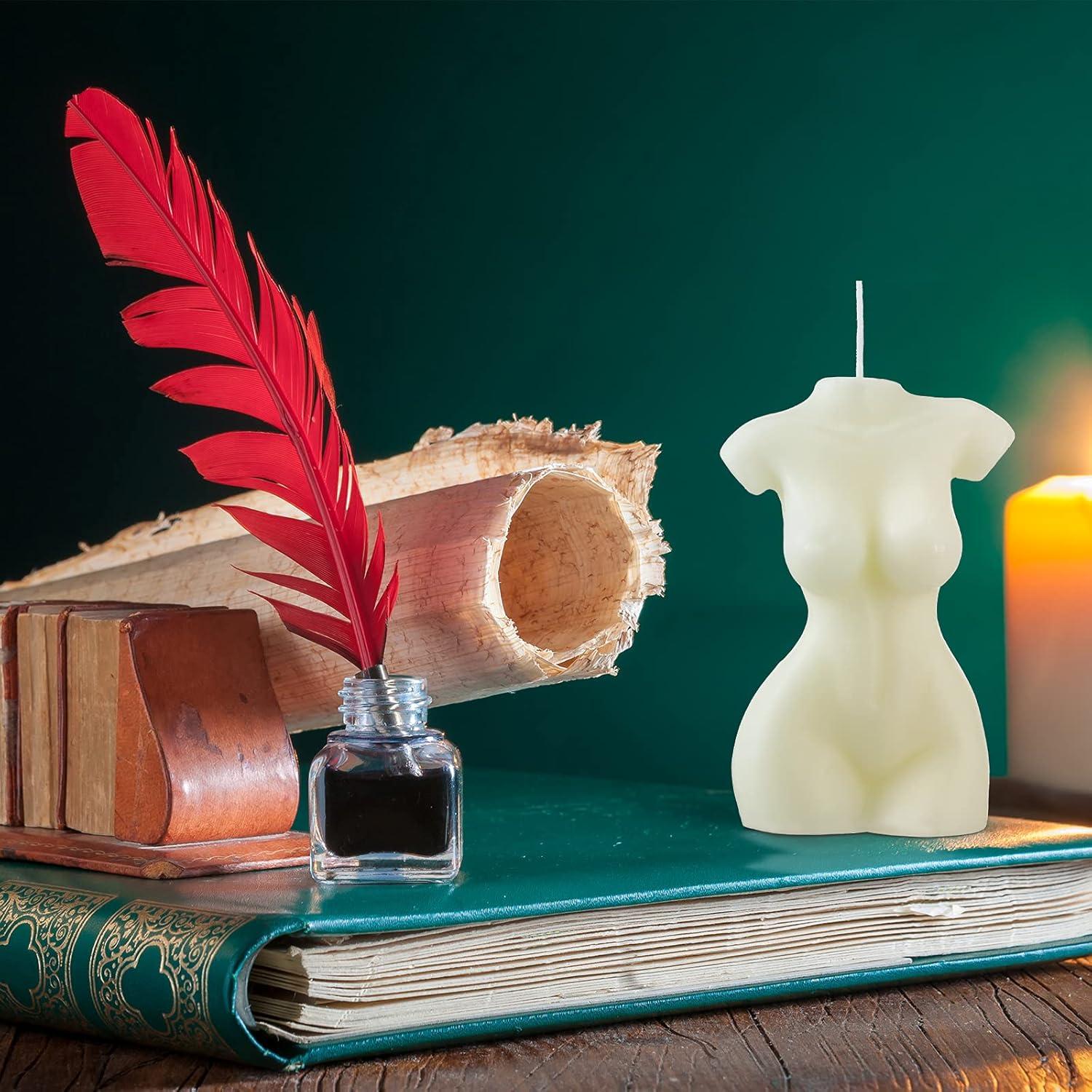 2 Velas de Soja Estéticas Cuerpo Femenino 6.5x9.5cm