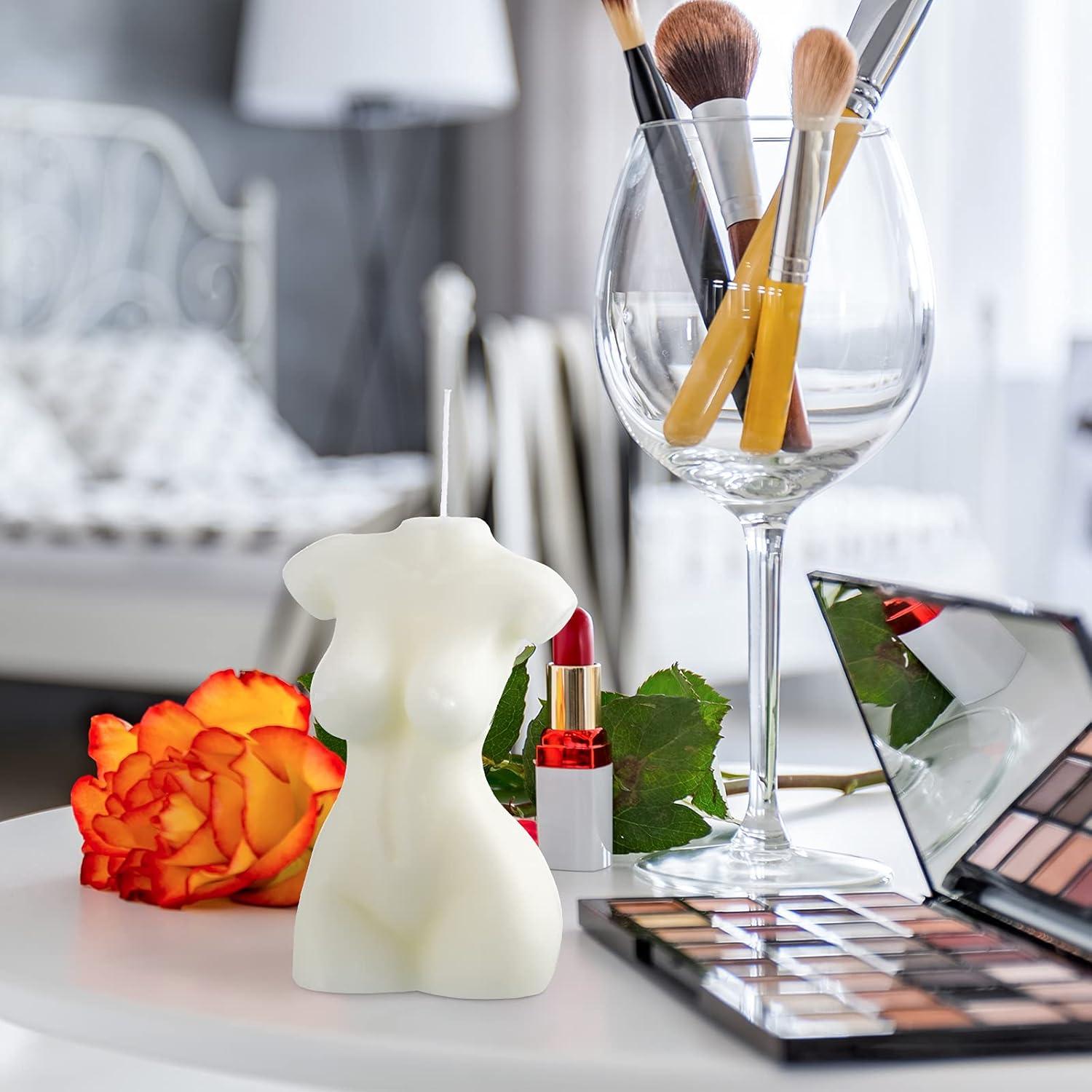 2 Velas de Soja Estéticas Cuerpo Femenino 6.5x9.5cm