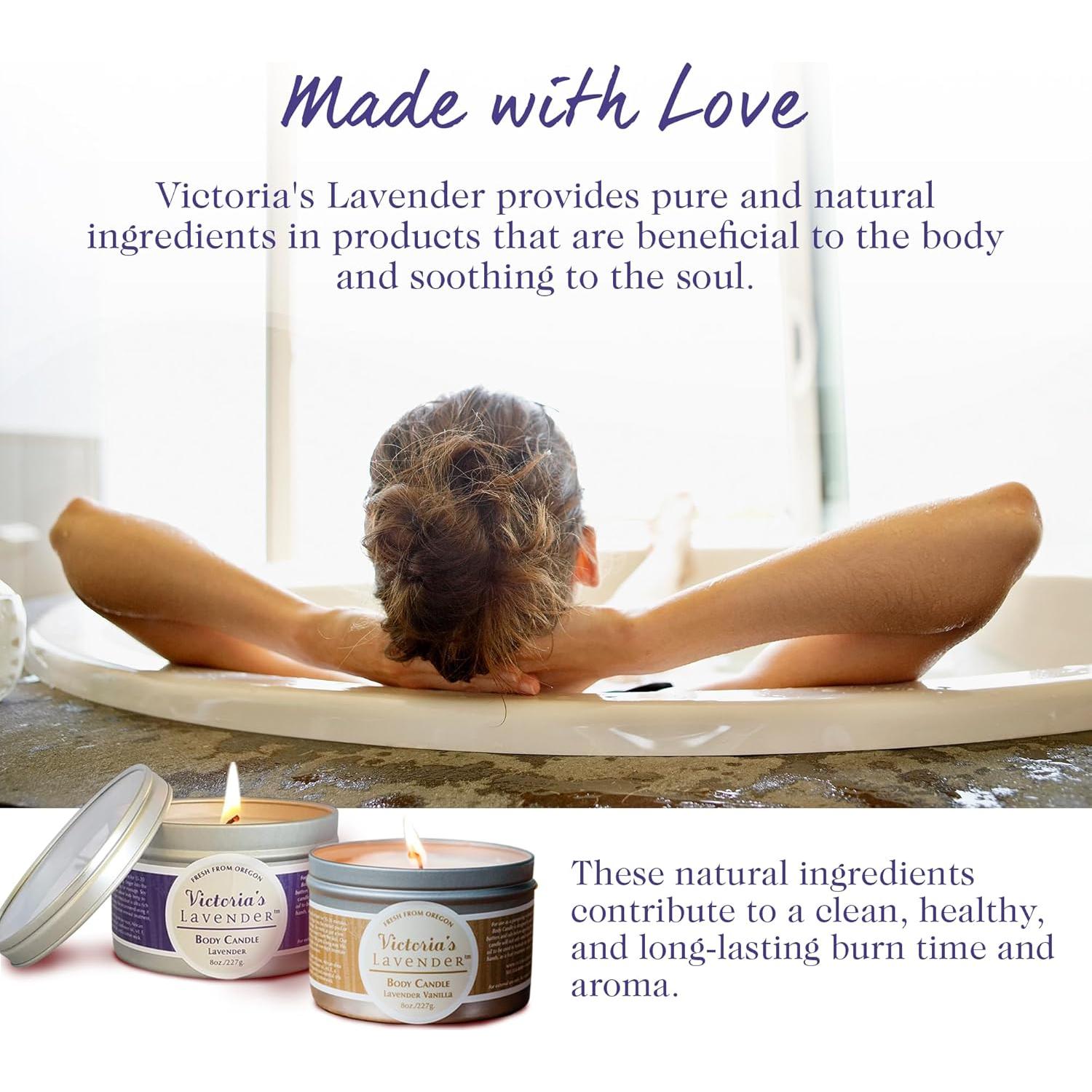 Vela de Cera de Masaje Lavanda Victoria's Lavender 226g
