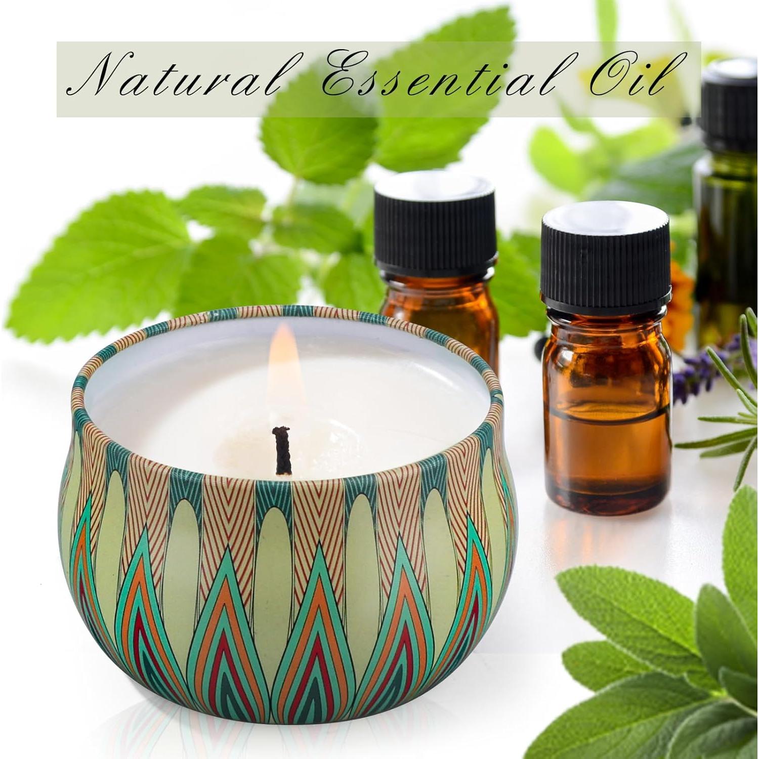 Juego de 3 Velas Aromáticas JGXLQ 70 g cada una