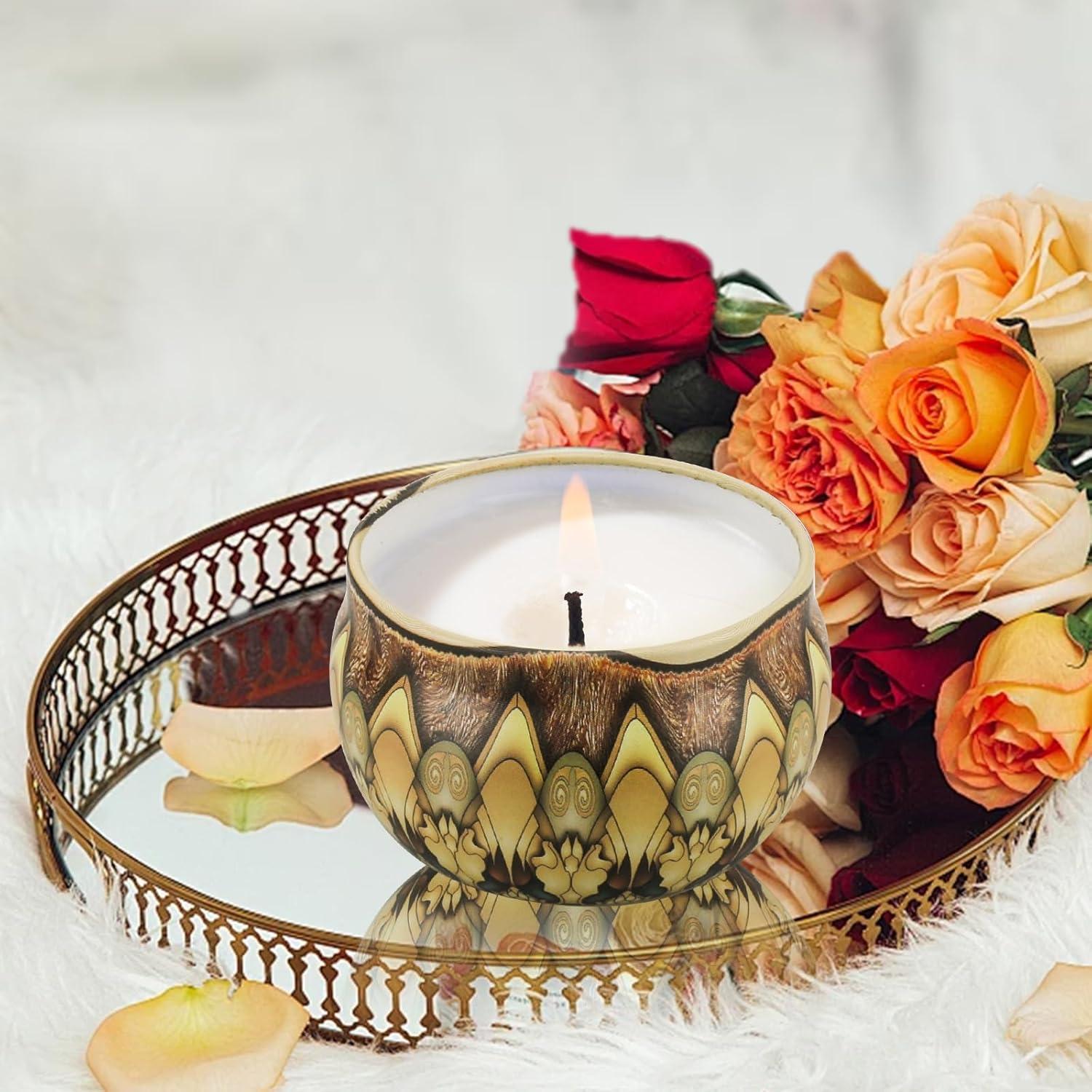 Juego de 3 Velas Aromáticas JGXLQ 70 g cada una