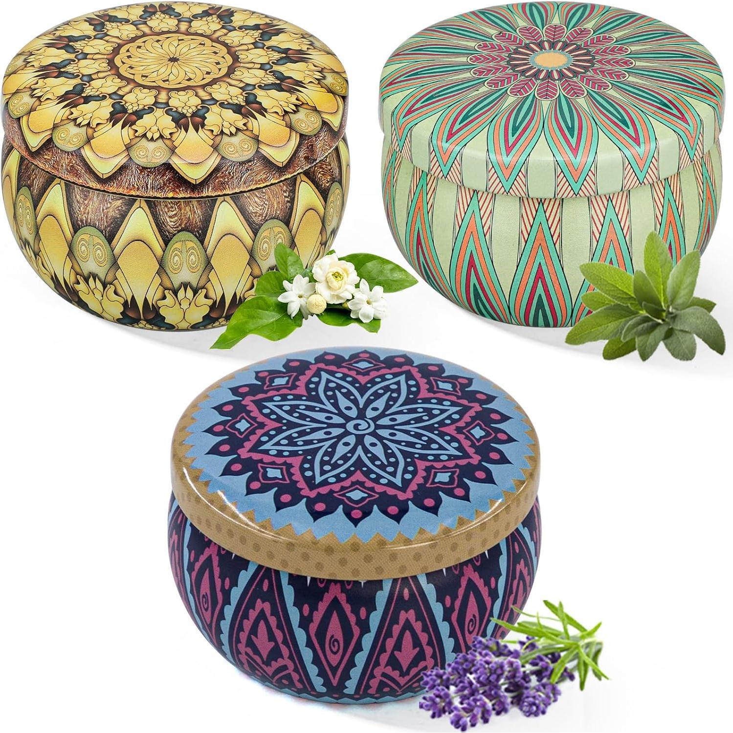 Juego de 3 Velas Aromáticas JGXLQ 70 g cada una