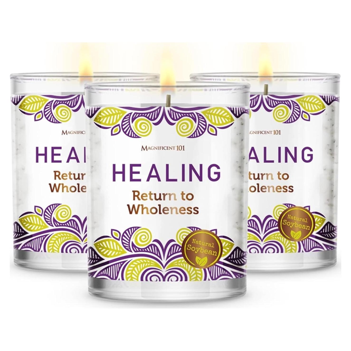 Set de 3 Velas Aromáticas Magnífico 101 - Cera de Soja 42h