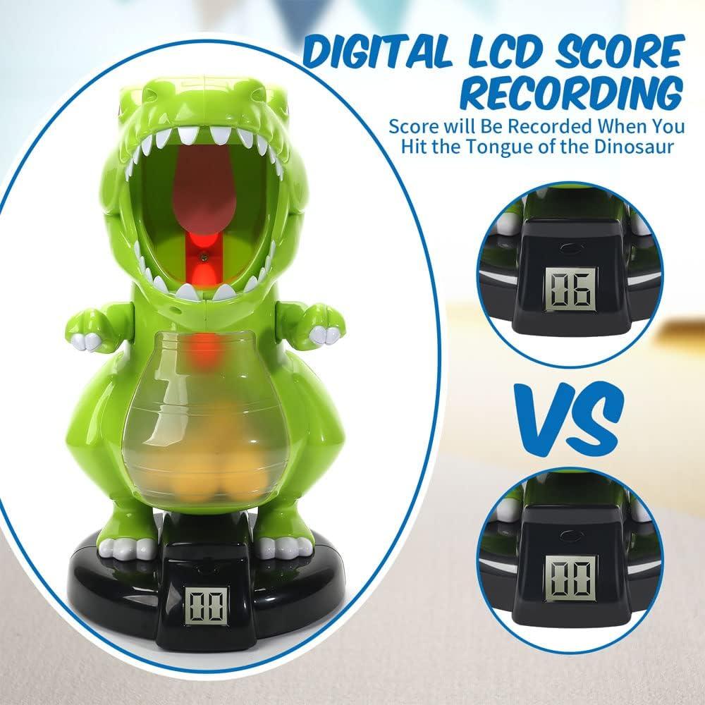 Juguete de Disparo Dinosaurio EagleStone con LCD y 24 Pelotas