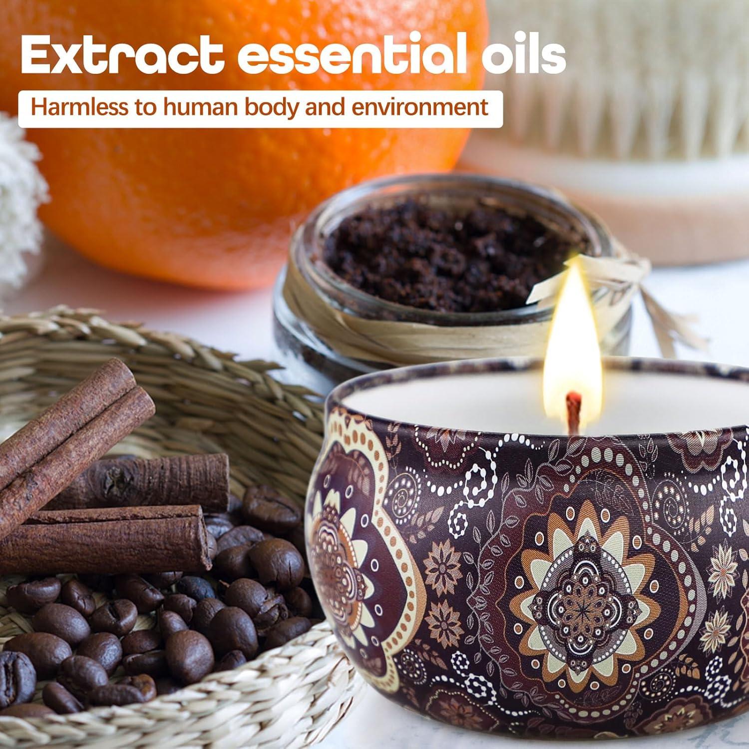 Juego de 8 Velas Aromáticas DRISCOLL Aromaterapia 160H