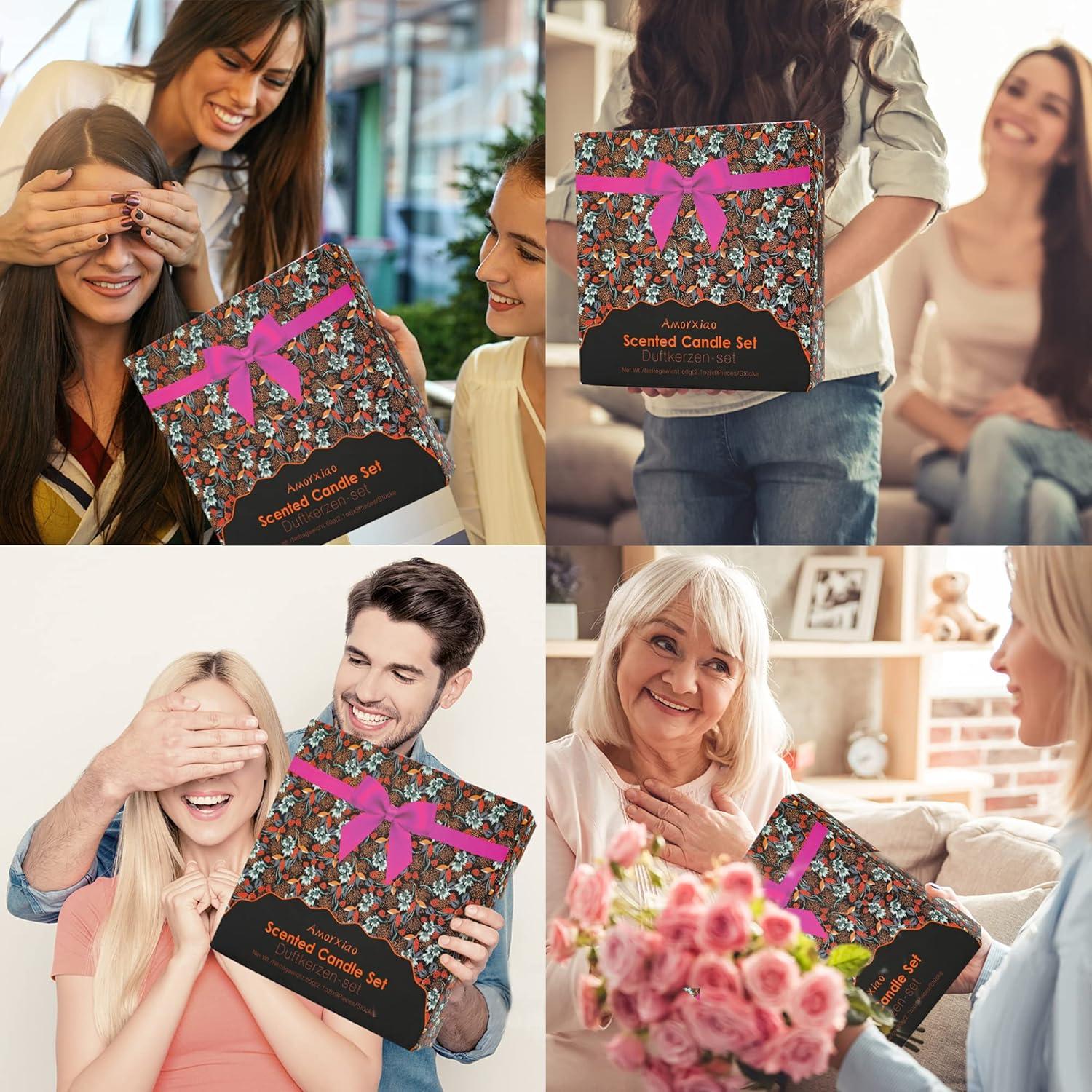 Juego de 8 Velas Aromáticas DRISCOLL Aromaterapia 160H