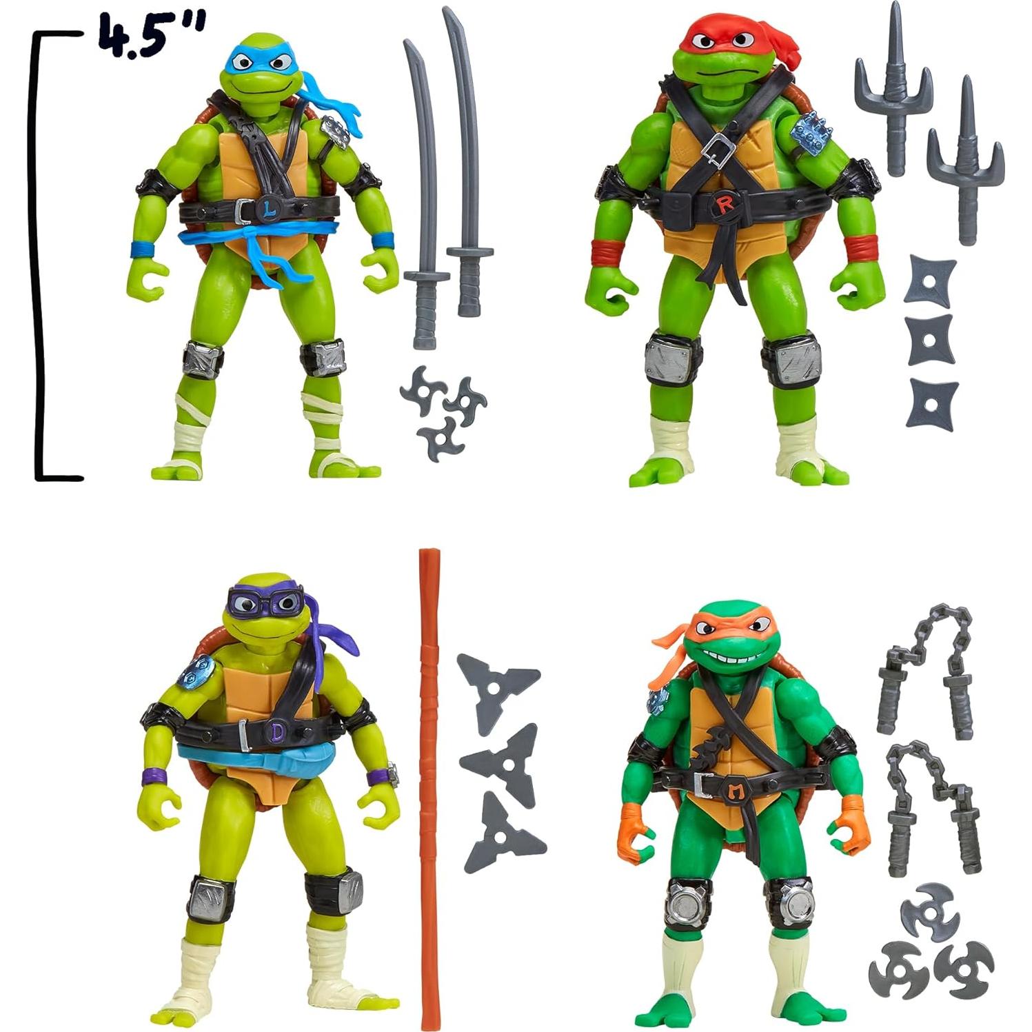 Figuras Mix N Match Tortugas Ninja Playmates 10.8 cm