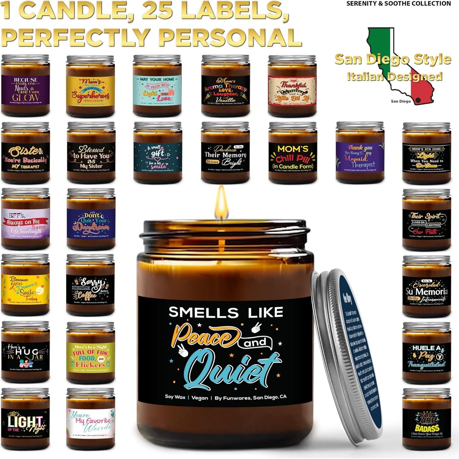 Vela Aromática Wit & Sassitude Vainilla 255g - Regalo Personalizado