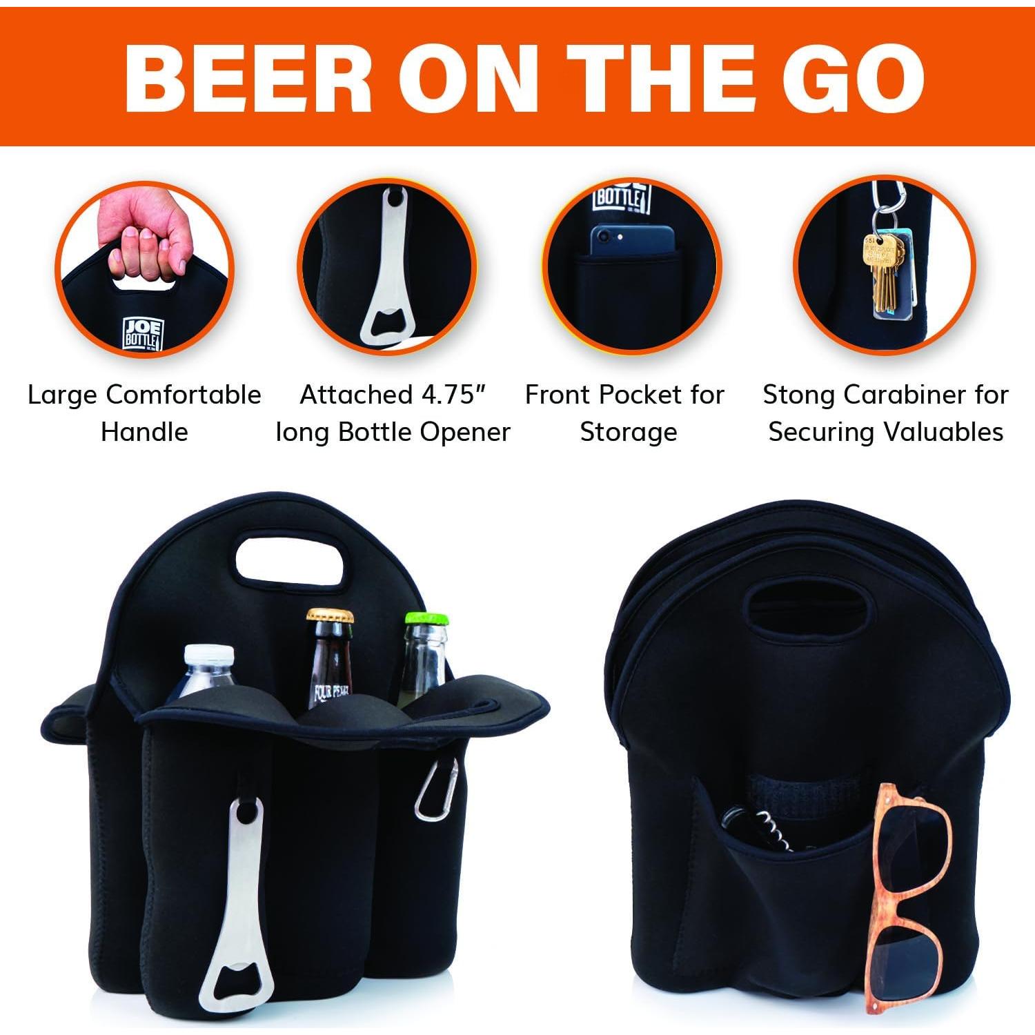 Transportador de Cerveza Joe Bottle 6 Paquetes Aislado