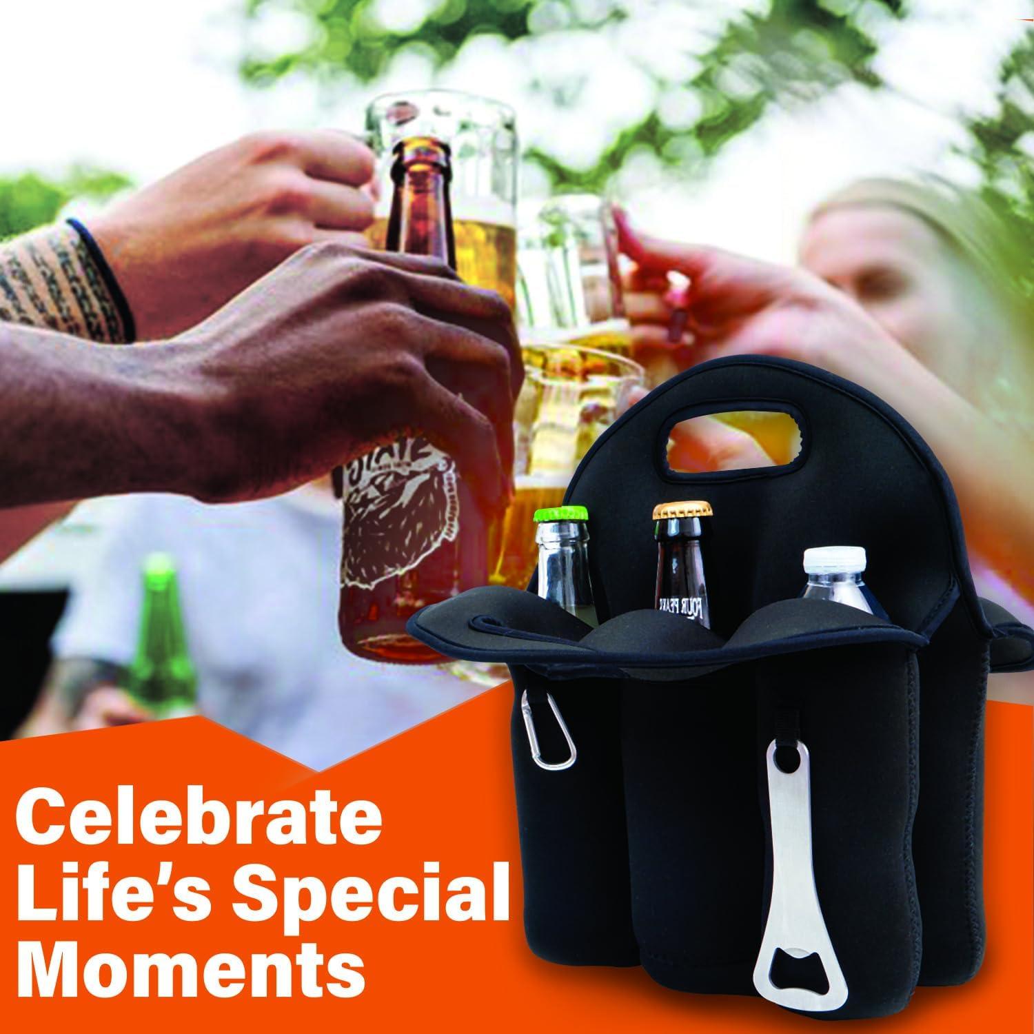 Transportador de Cerveza Joe Bottle 6 Paquetes Aislado