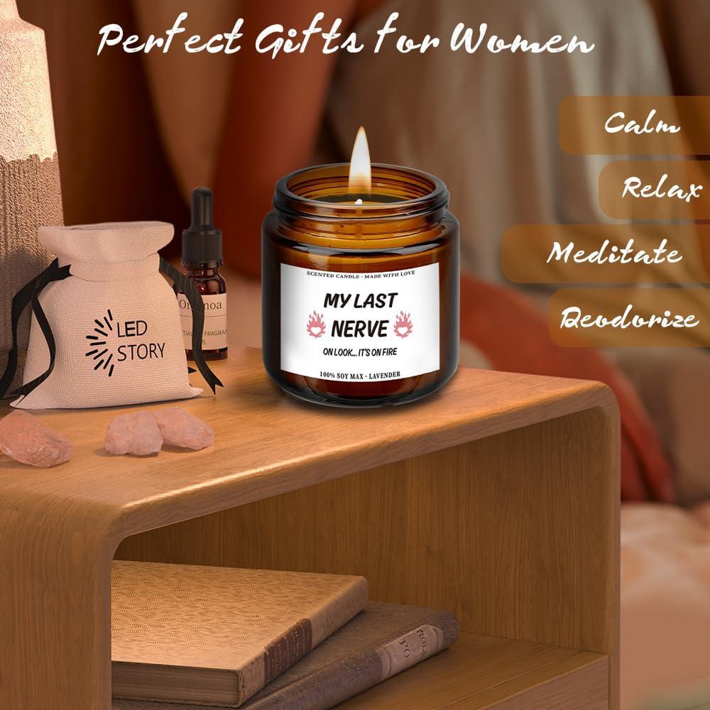 Vela Aromática de Lavanda 100g QWZify - Regalo para Mujeres