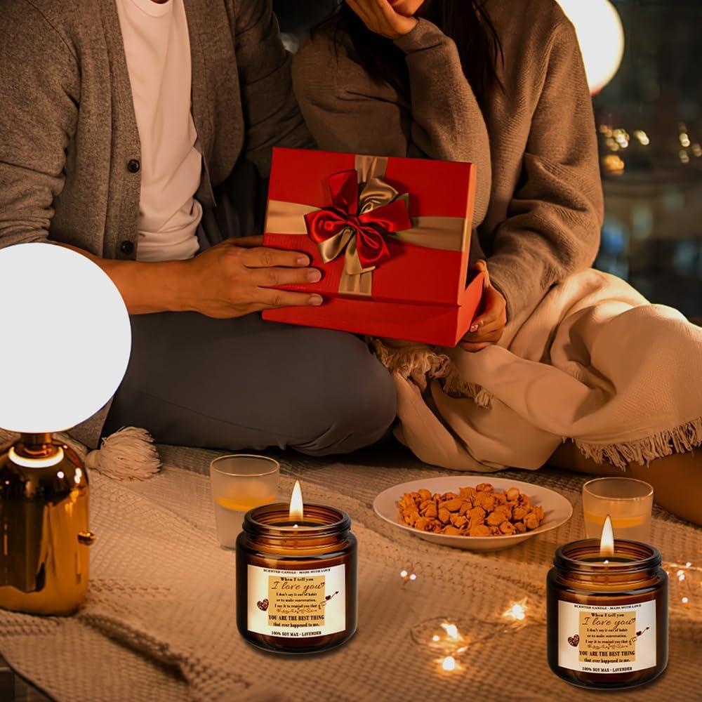 Vela Aromática de Lavanda 100g QWZify - Regalo para Mujeres