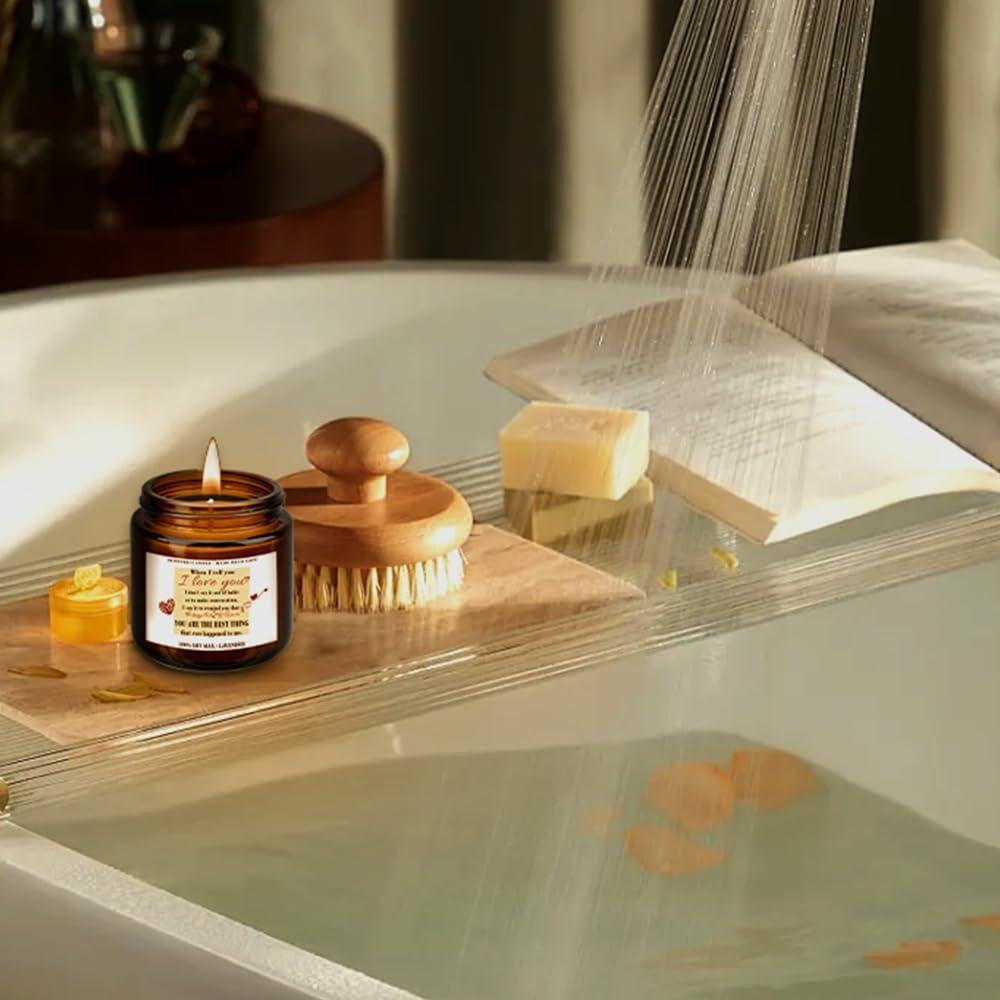 Vela Aromática de Lavanda 100g QWZify - Regalo para Mujeres